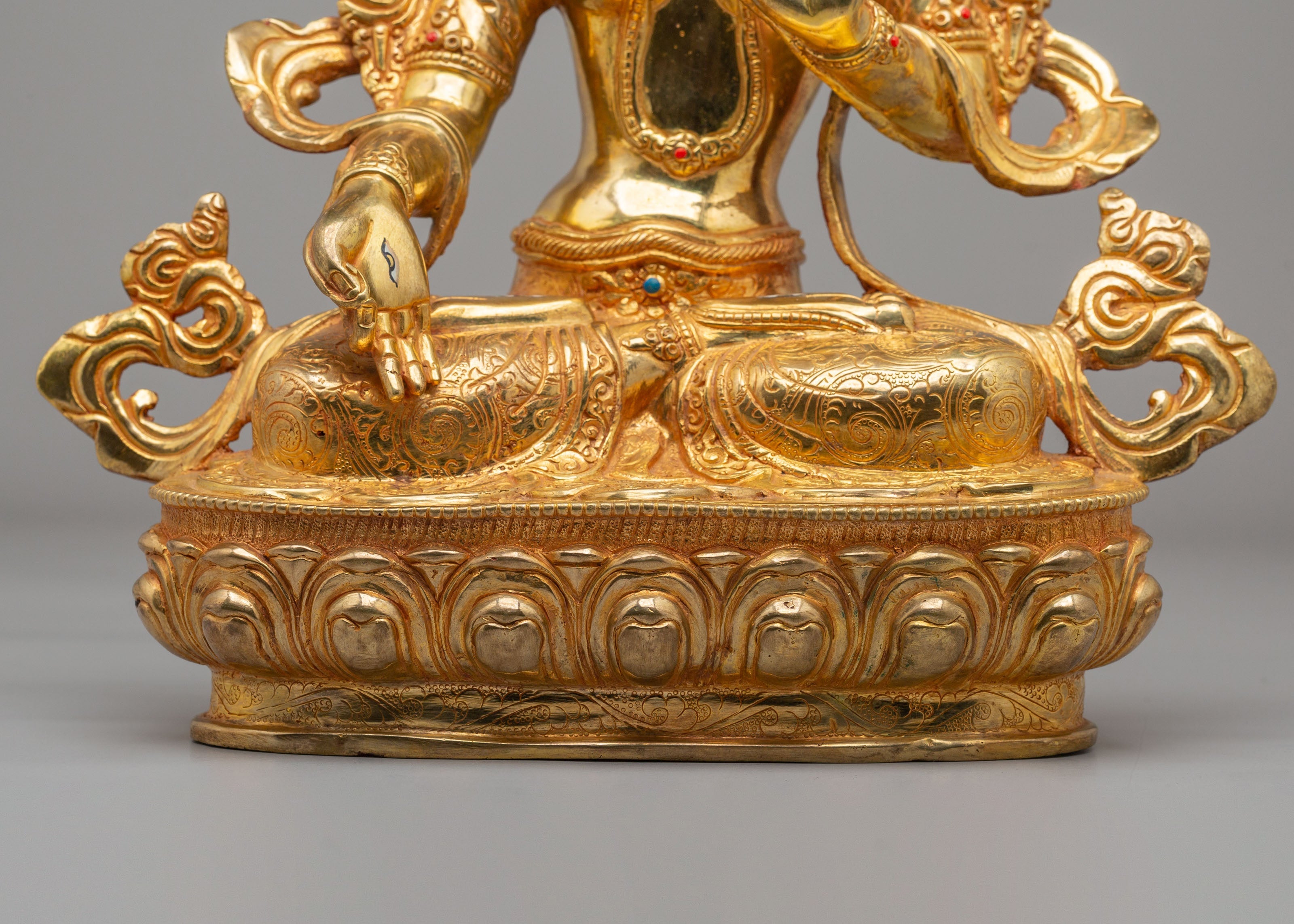 Handmade White Tara Spiritual Sculpture | Meditation and Altar Figure