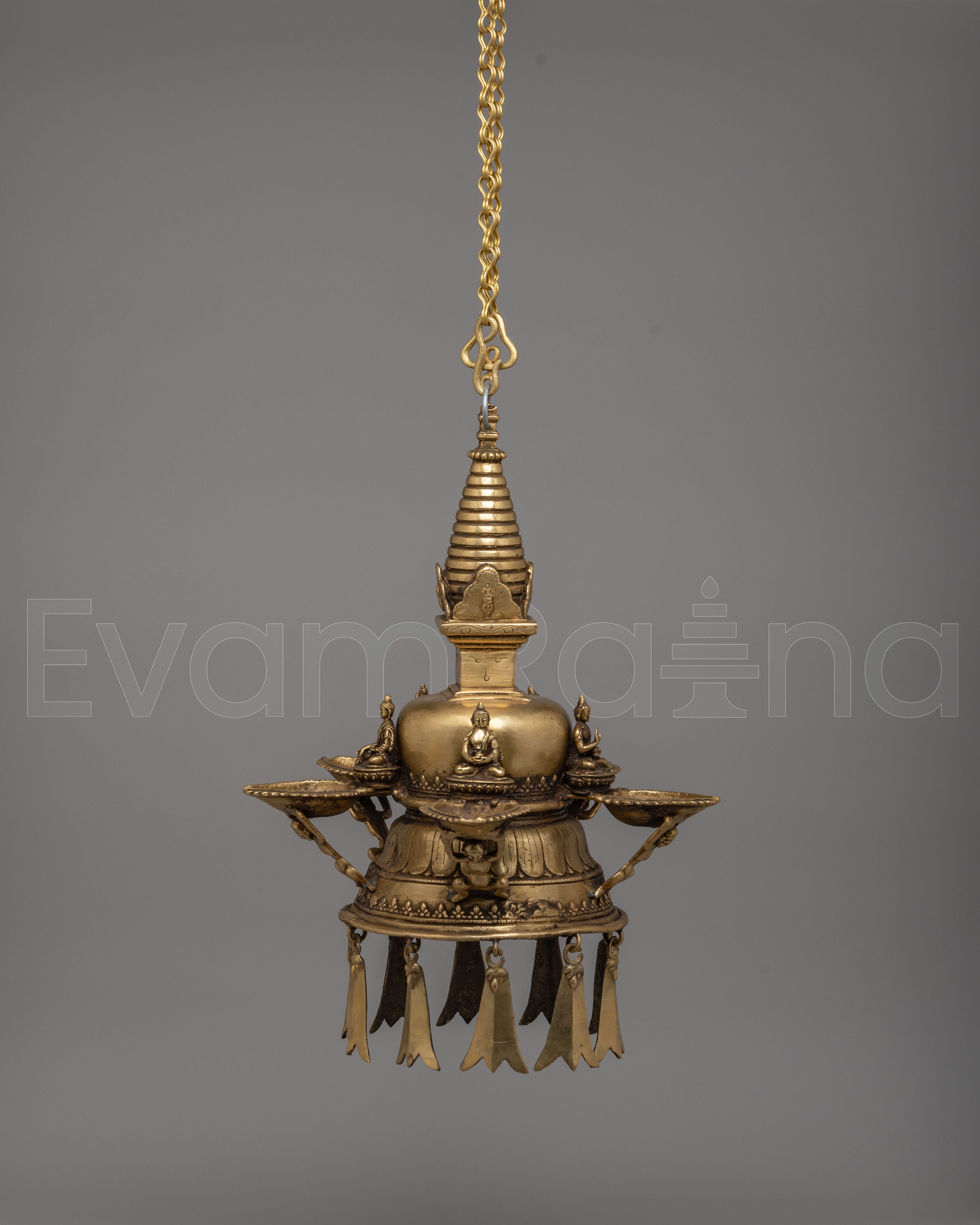 Traditional Hanging Stupa Dalucha | Tibetan Spiritual Decor