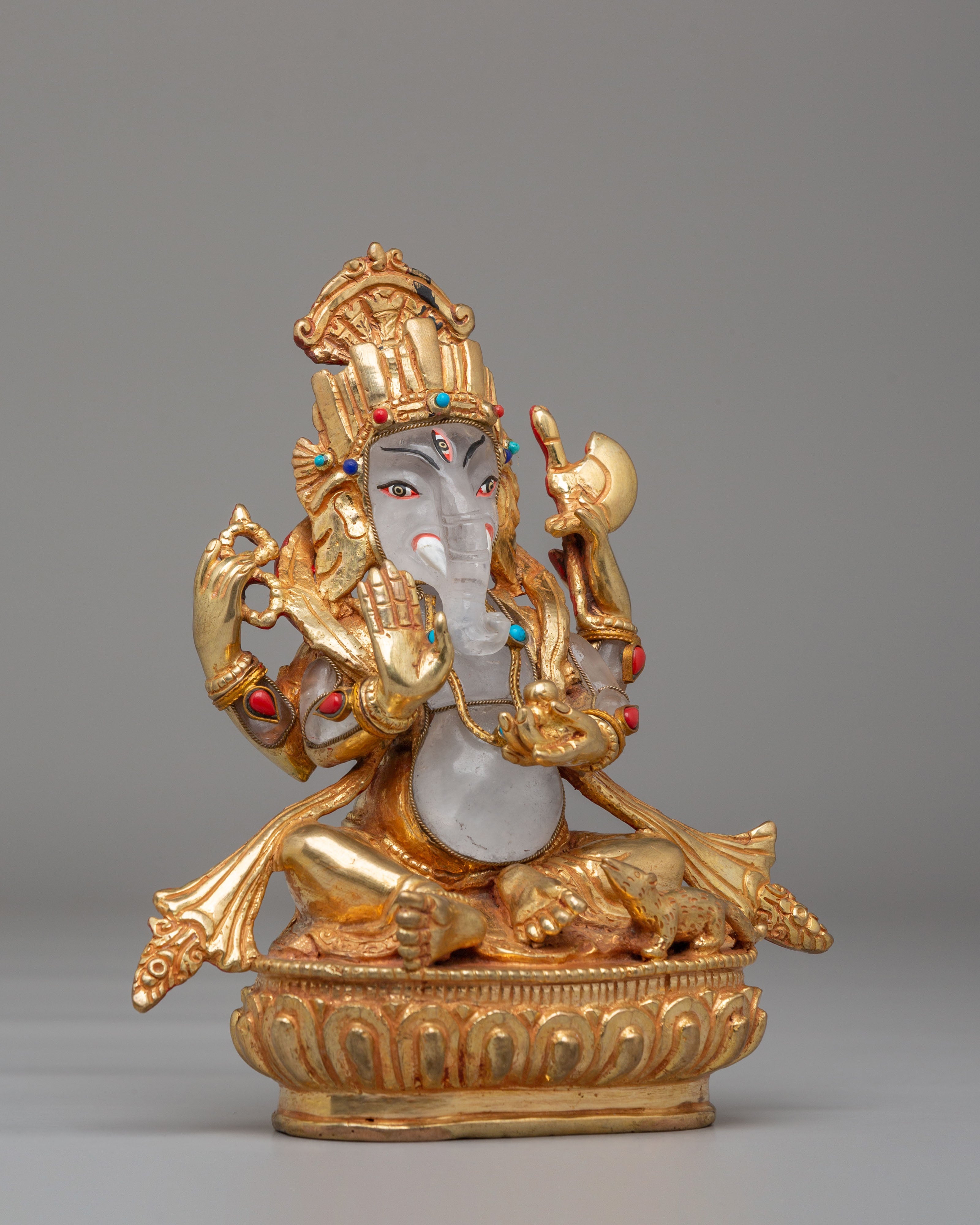 Spiritual Altar Ganesha Statue | Hindu Deity of Wisdom and Prosperity
