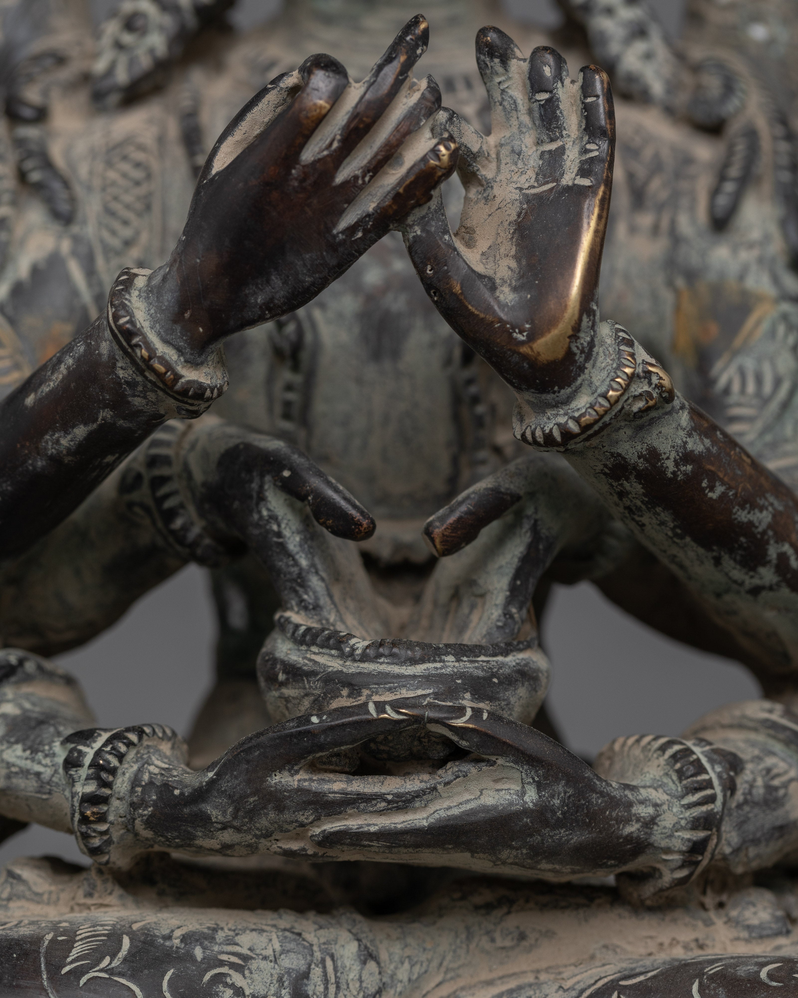 Namasangati Antique Finished Buddhist Art | Sculpture for Wisdom and Devotion