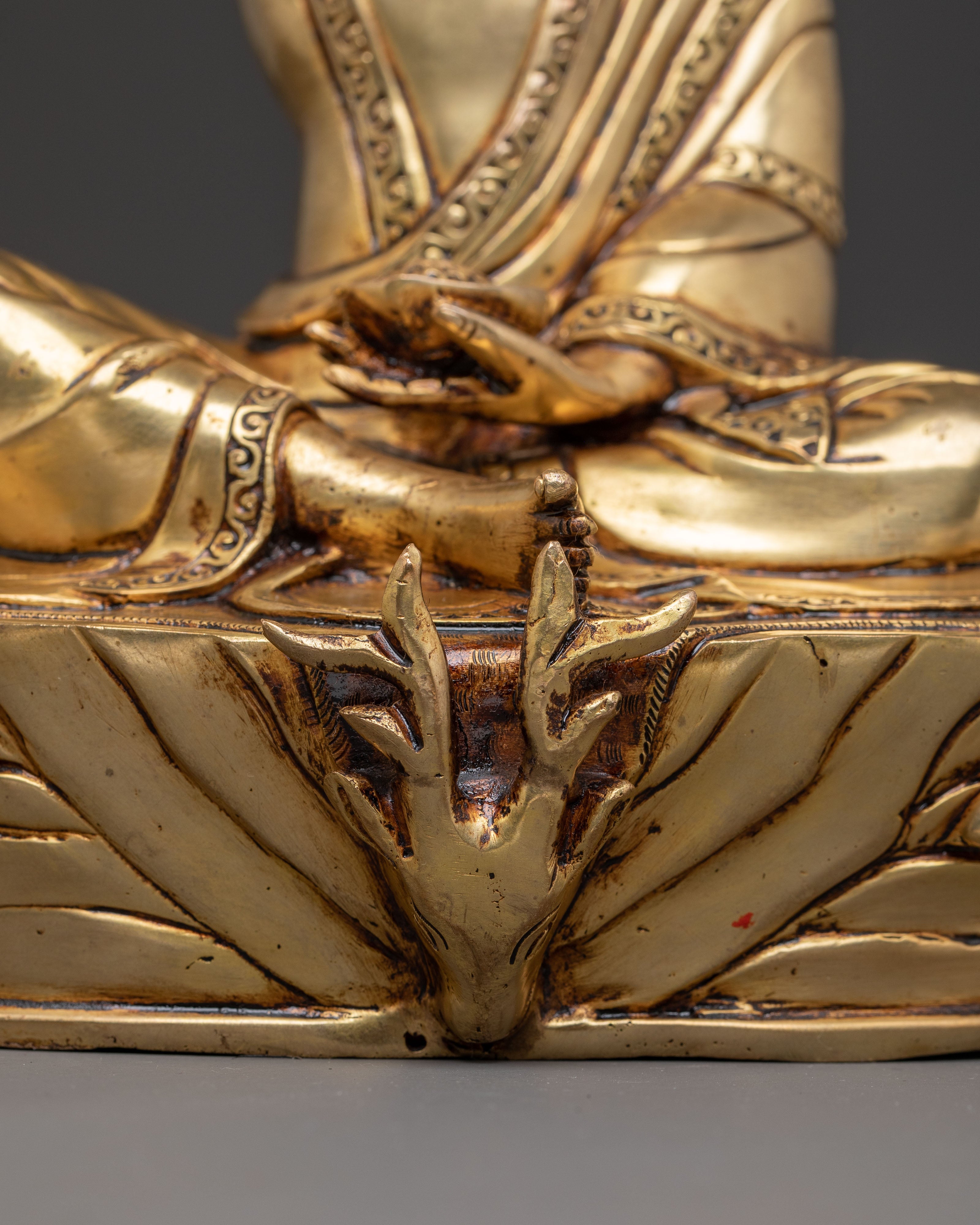 Sacred Golden Statue of Milarepa | Path to Enlightenment