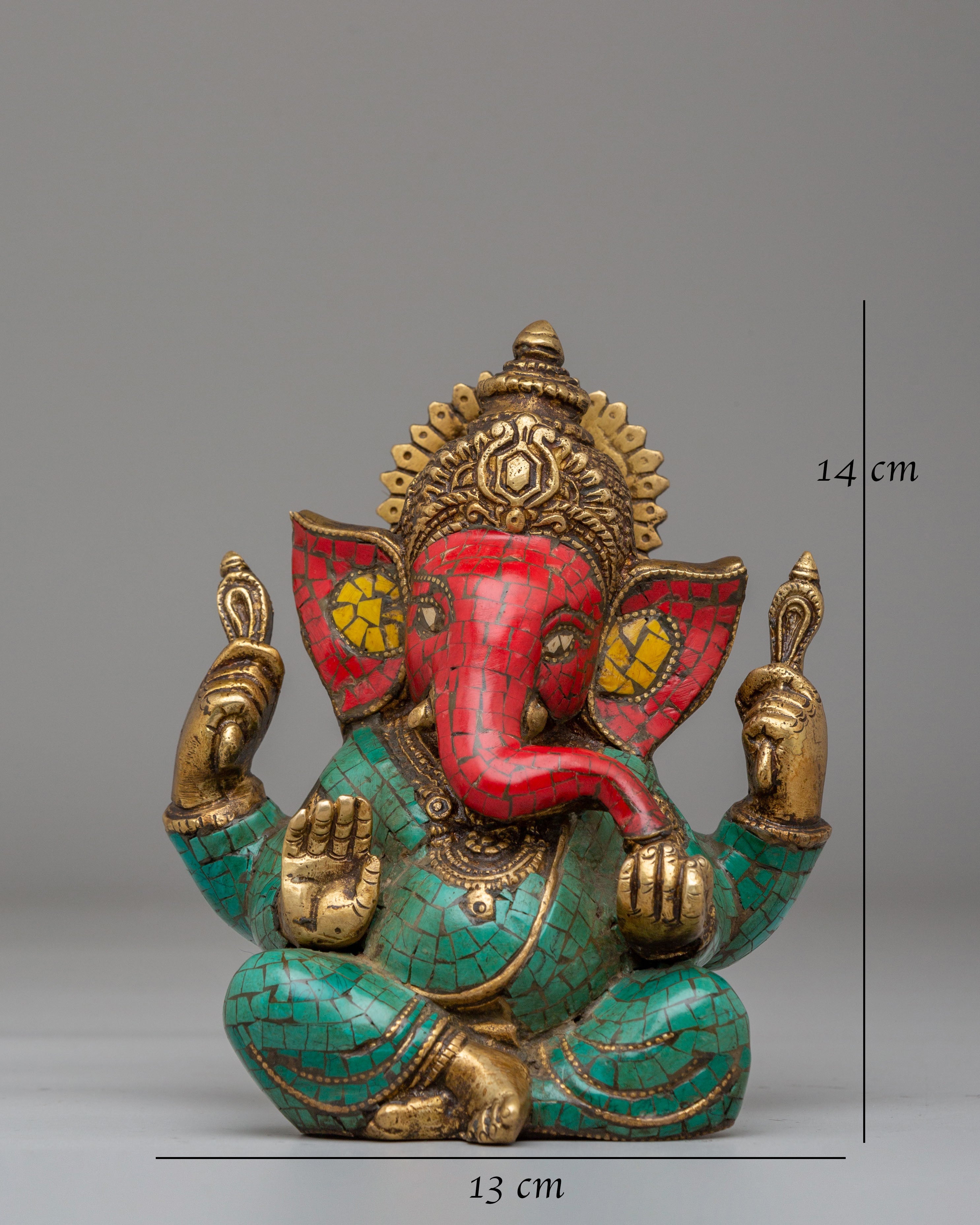 Handmade Hindu Ganesh Statue | Idol for Spiritual Blessings and Decor