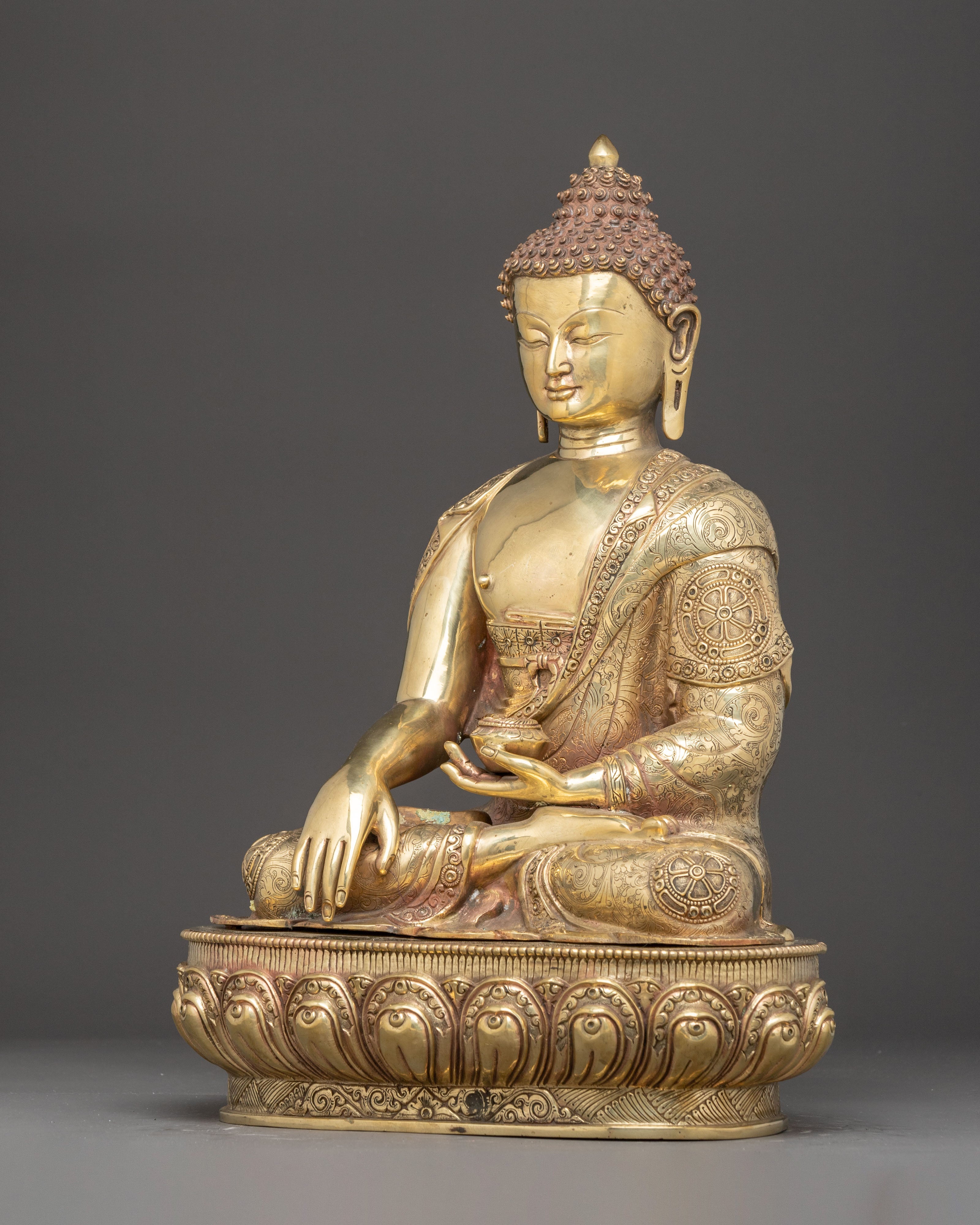 Tibetan Three Buddha Statue Set | Medicine Buddha, Shakyamuni Buddha & Amitabha Buddha
