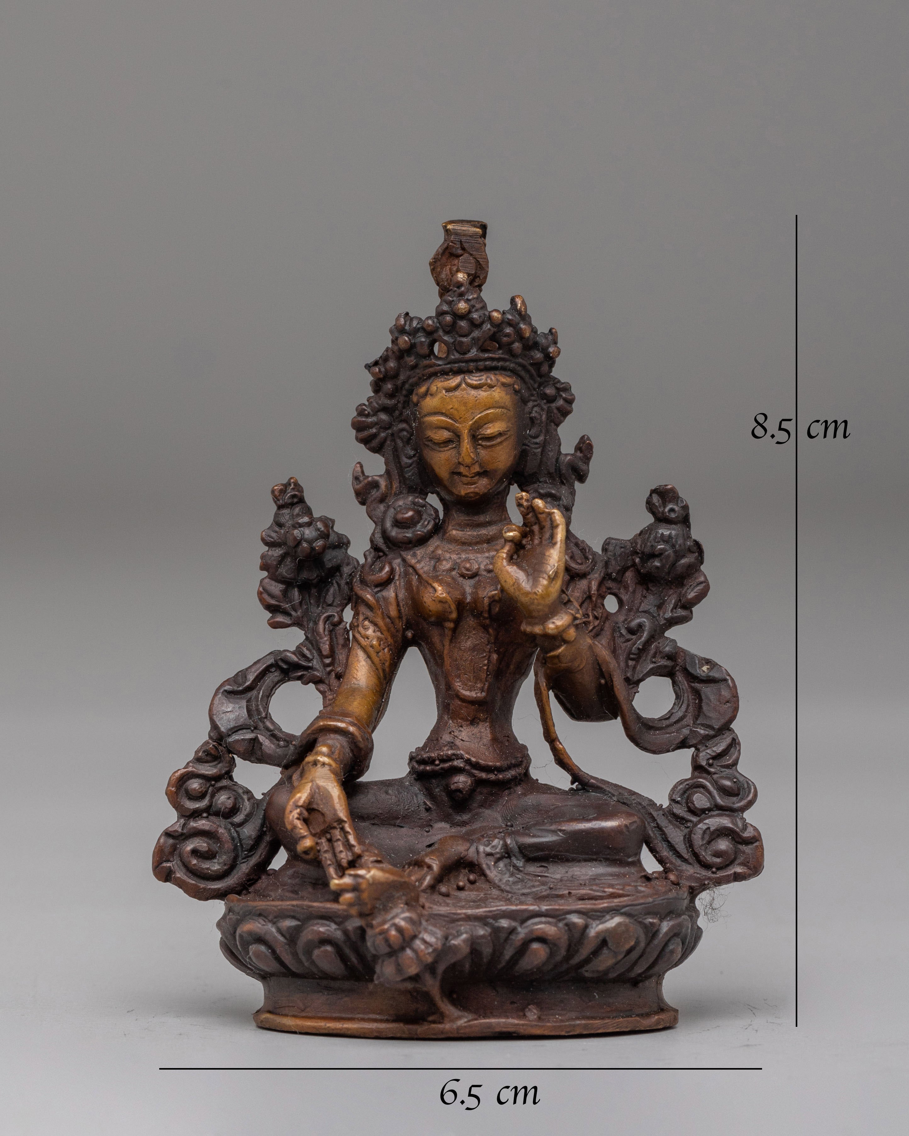 Machine Made Green Tara Statue | Himalayan Meditation Gift Art
