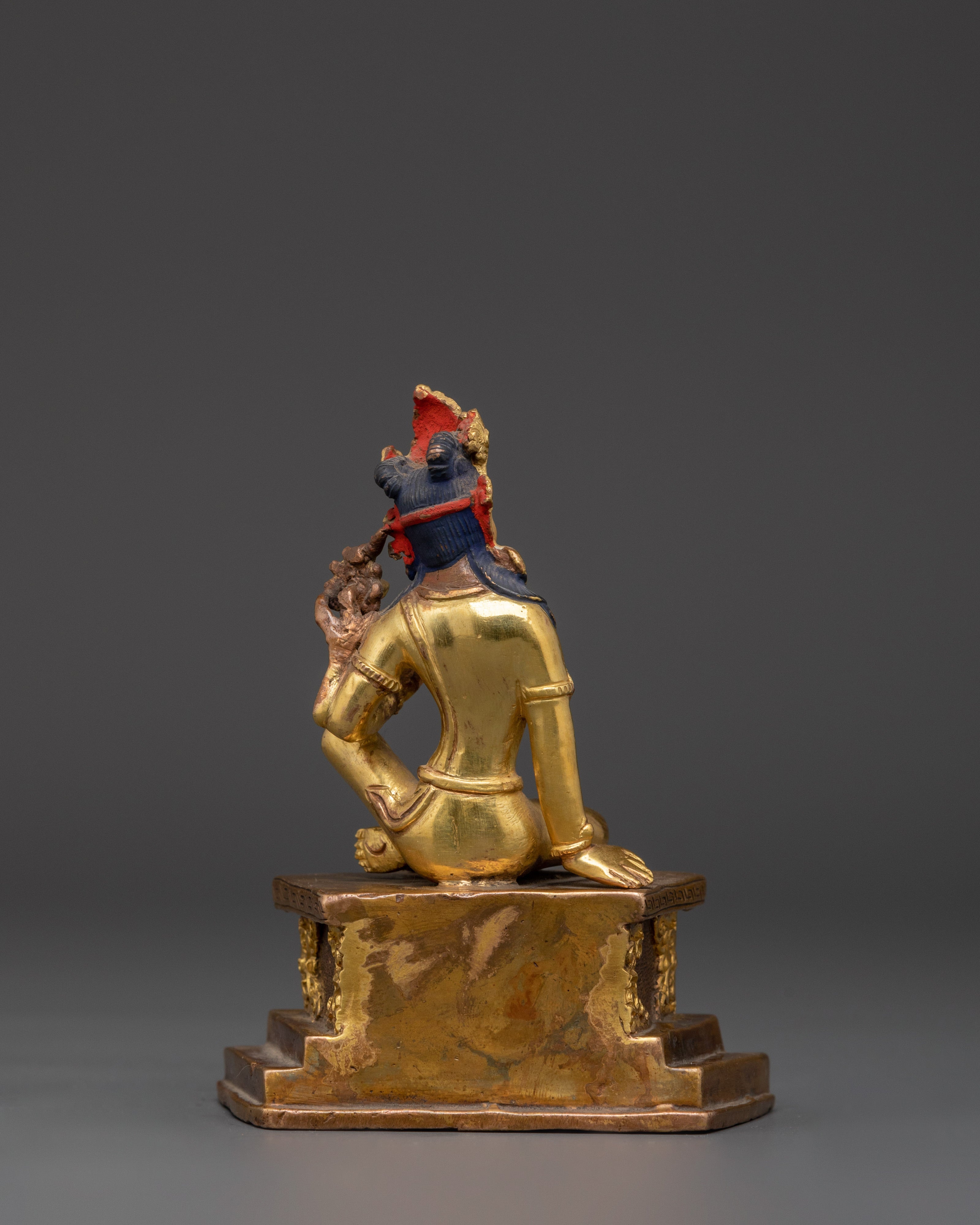 Lord Indra Statue | Gold-Plated Copper Indra Deity Sculpture