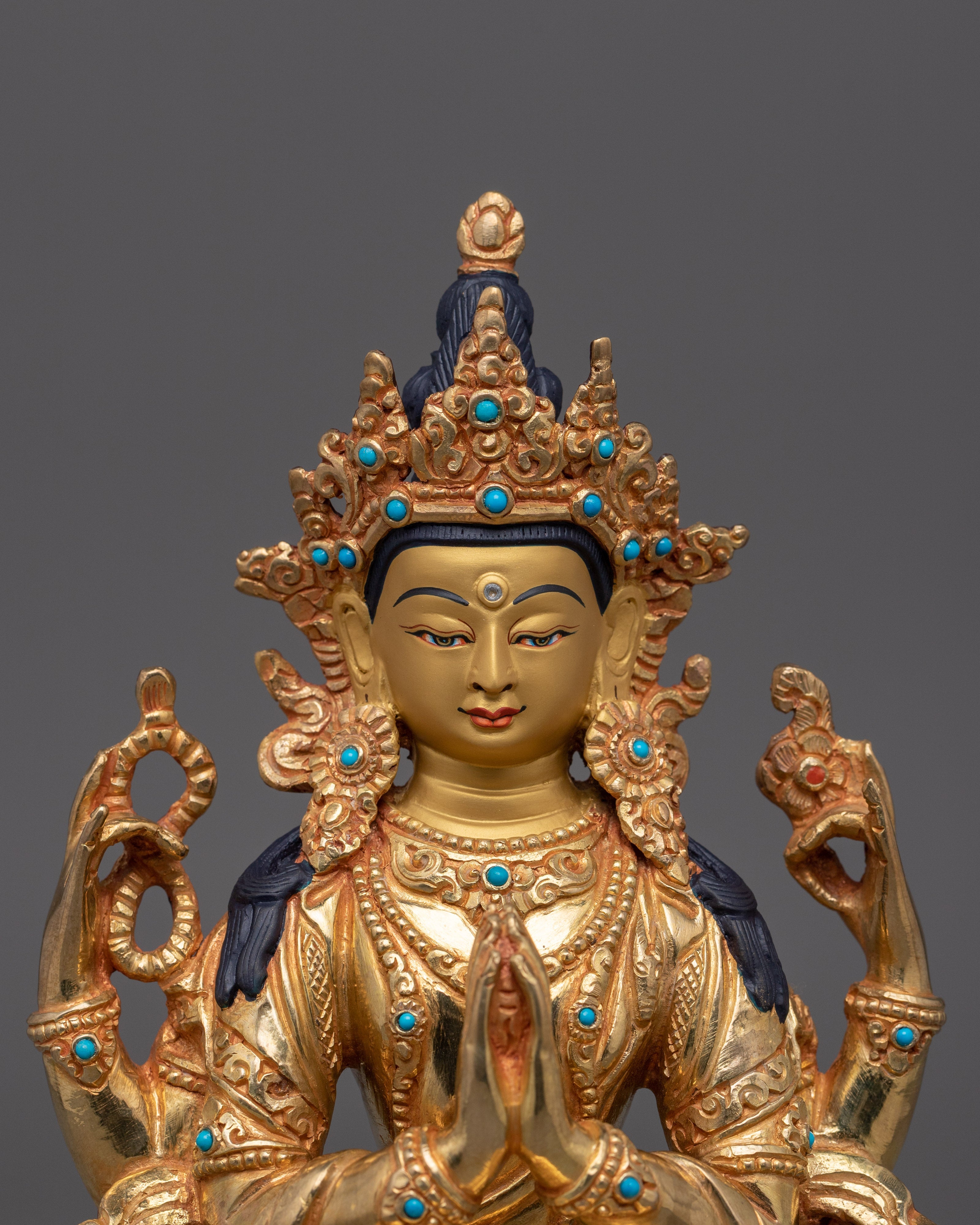 Compassionate Bodhisattva Chenrezig Statue | Home and Altar Decor