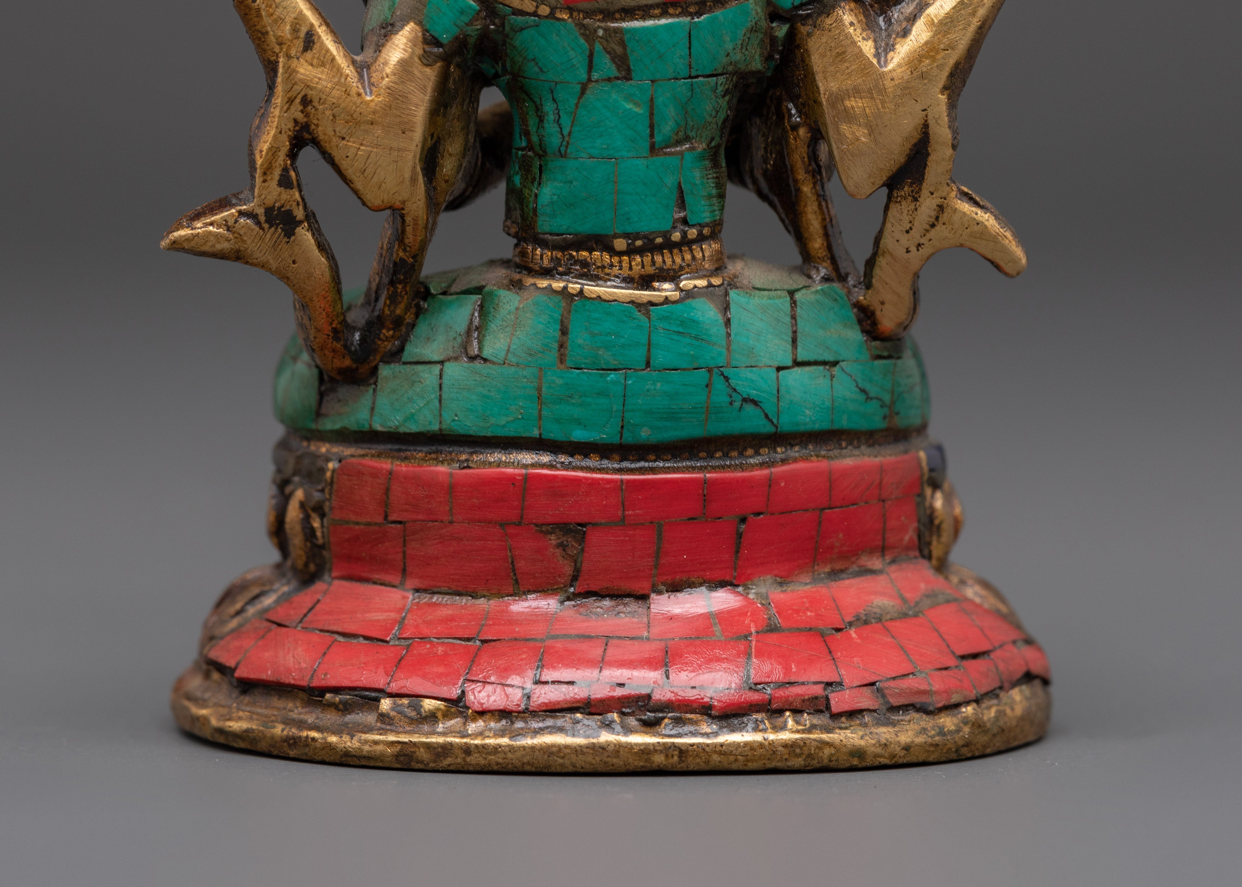 Handcrafted Tibetan Chenrezig Deity | Symbol of Compassion, Healing & Protection