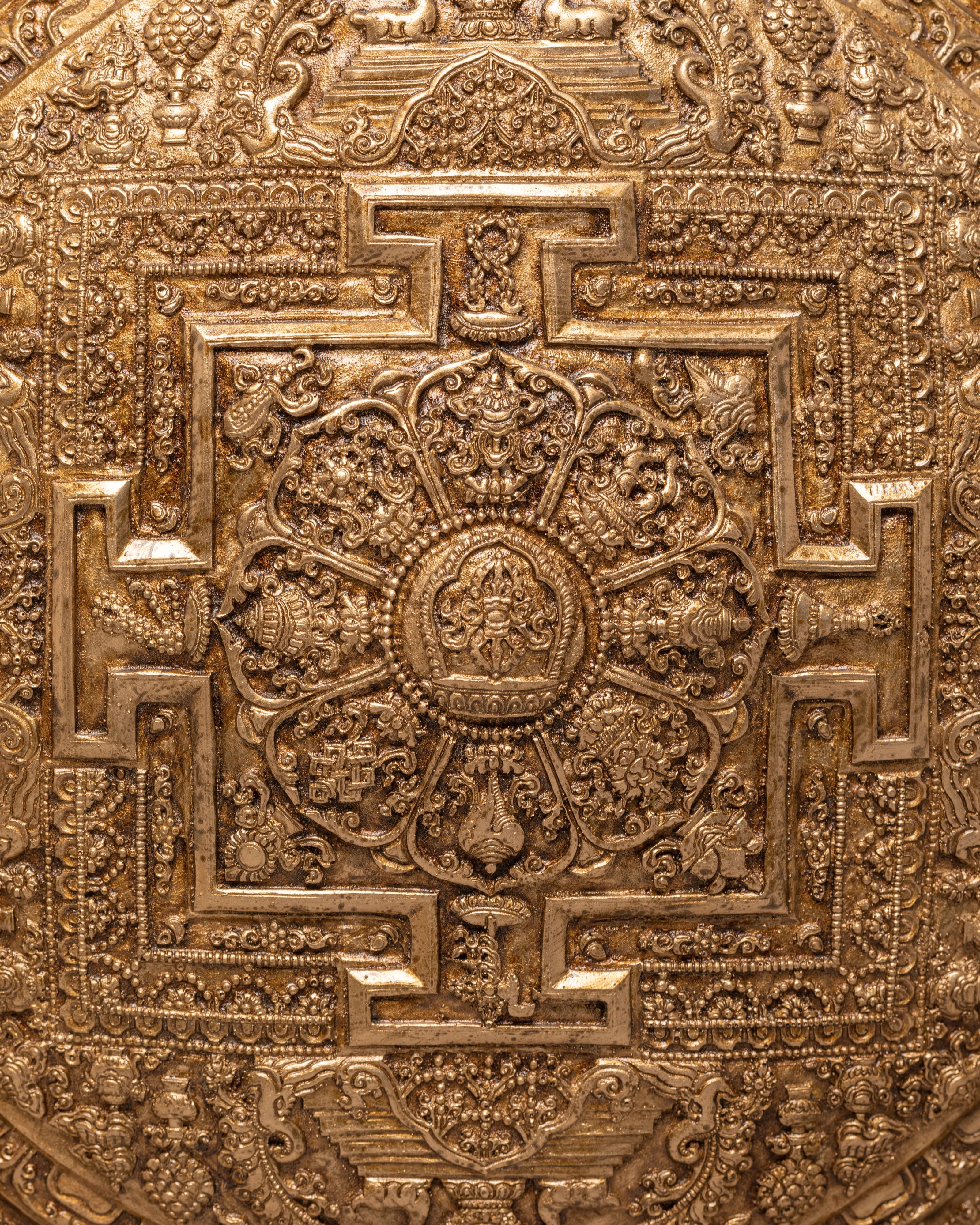 Handmade Chakra Sambhara Wall Hanging | Wheel of Bliss