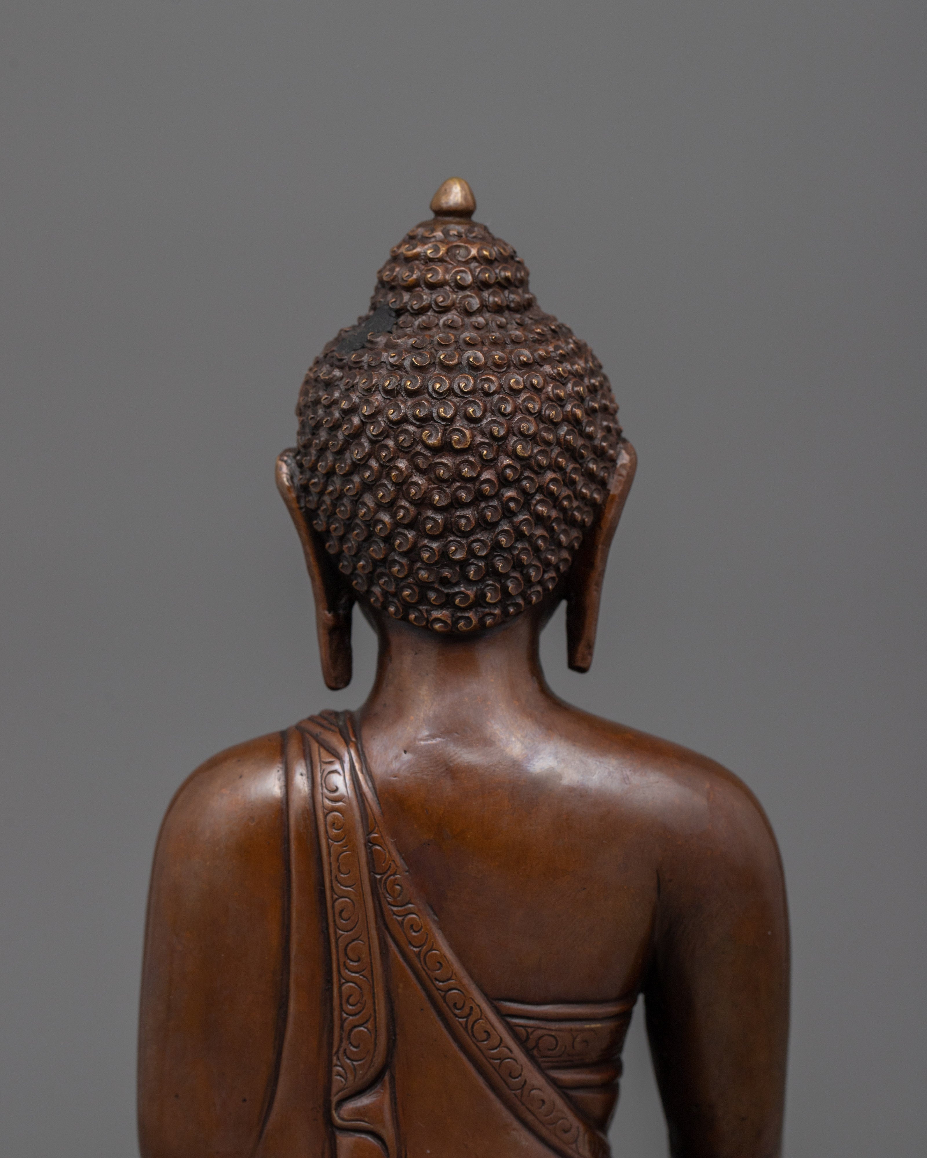 Enlightened Shakyamuni Buddha Buddhist Decor | Handcarved Buddha Art