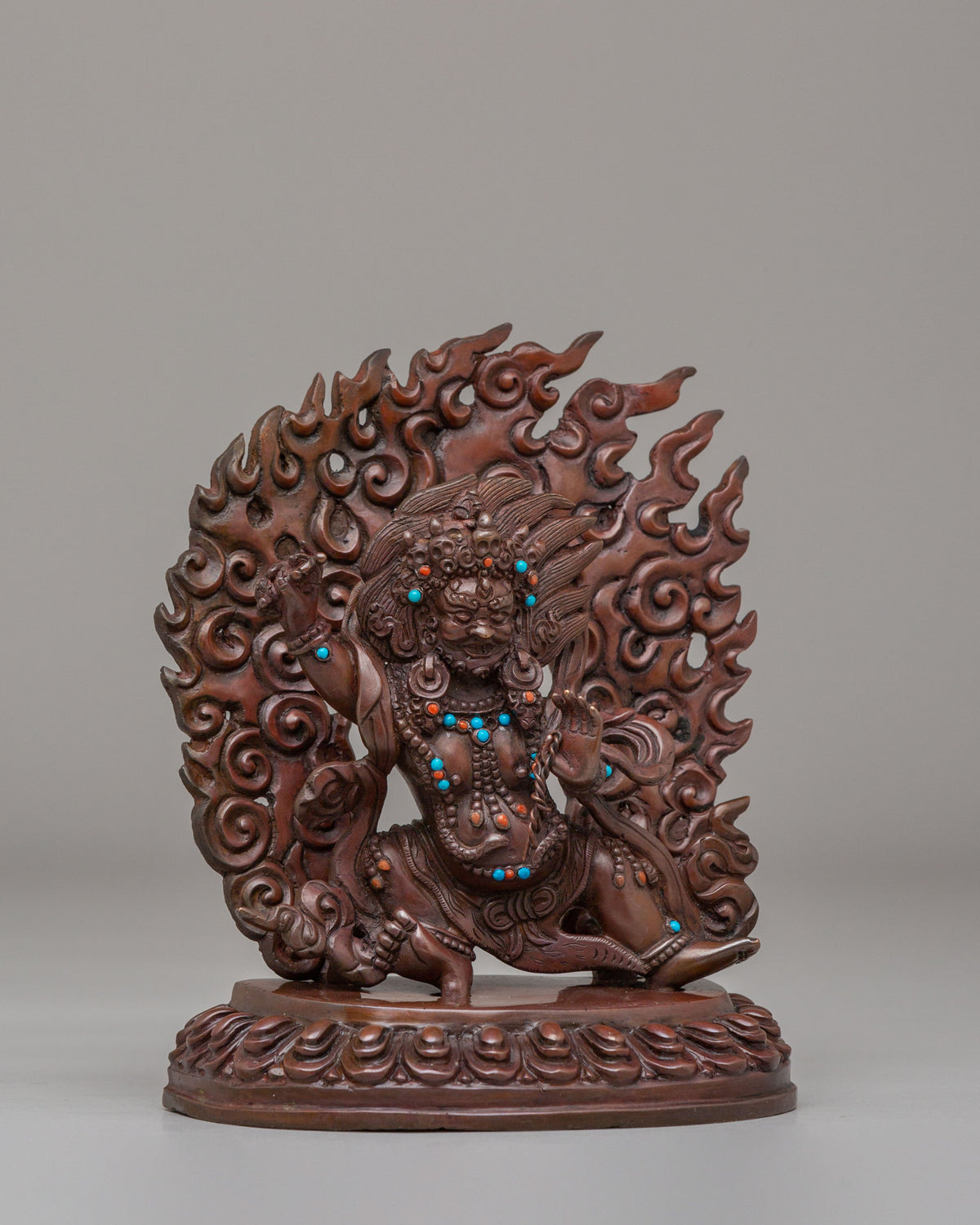 Tibetan Vajrapani Deity Statue | Handcrafted Artwork for Spiritual Protection