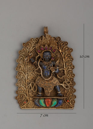 Handcrafted Vajrapani Locket | Symbol of Spiritual Strength and Protection