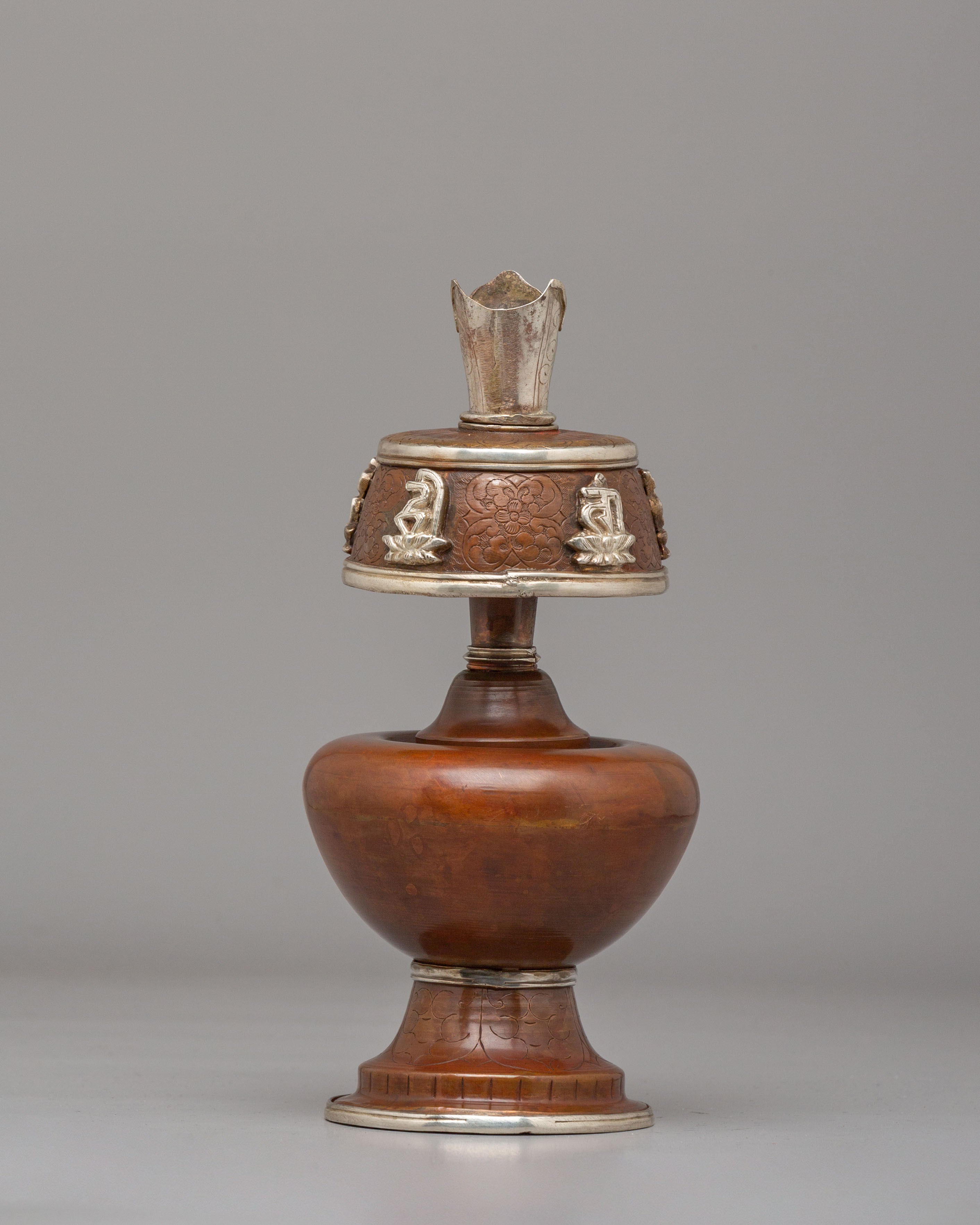 Spiritual Handcrafted Bhumba Offering Vessel | Traditional Ritual Vessel for Puja