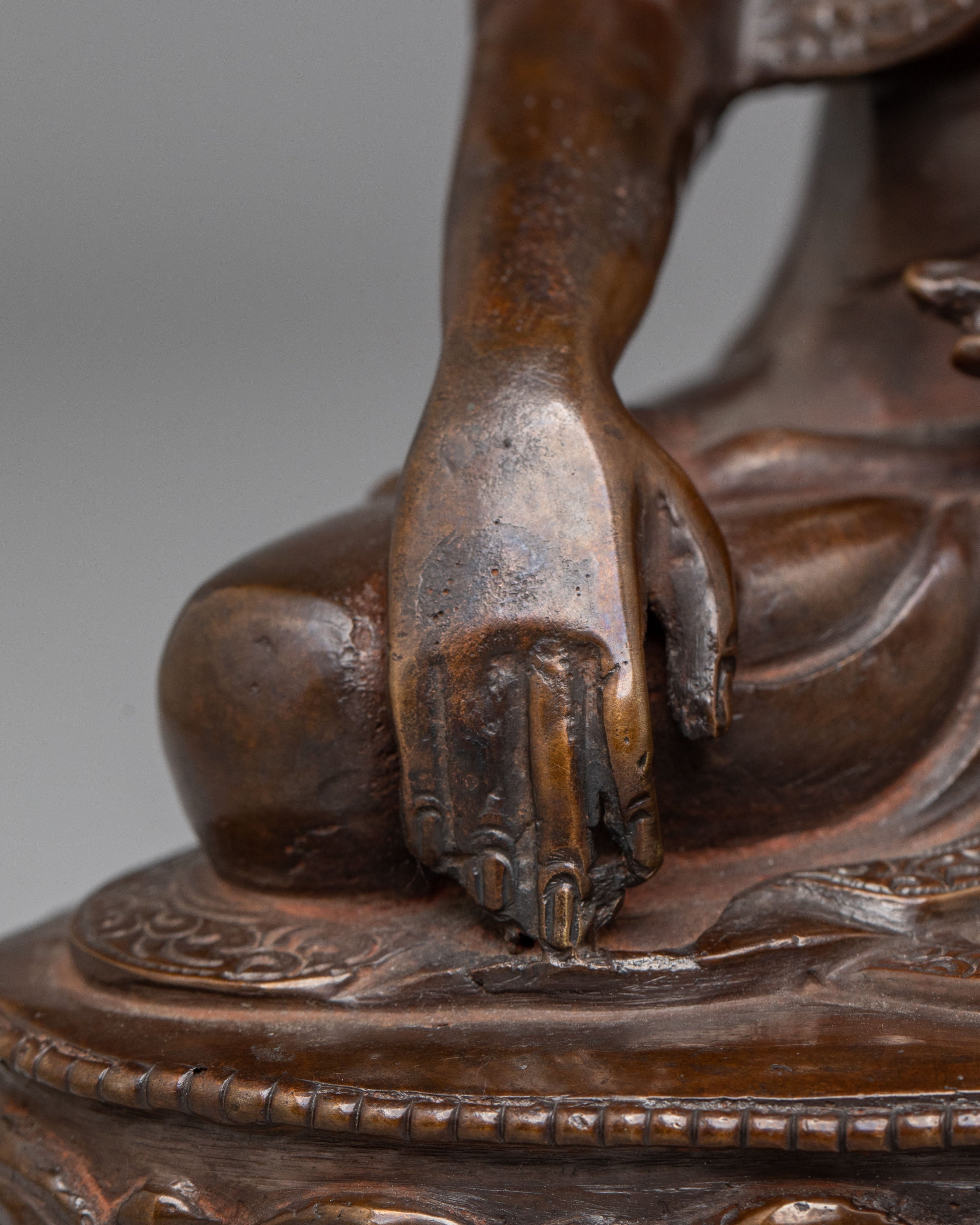 Handcrafted Oxidized Statue of Shakyamuni Buddha | Peaceful Buddha Figurine