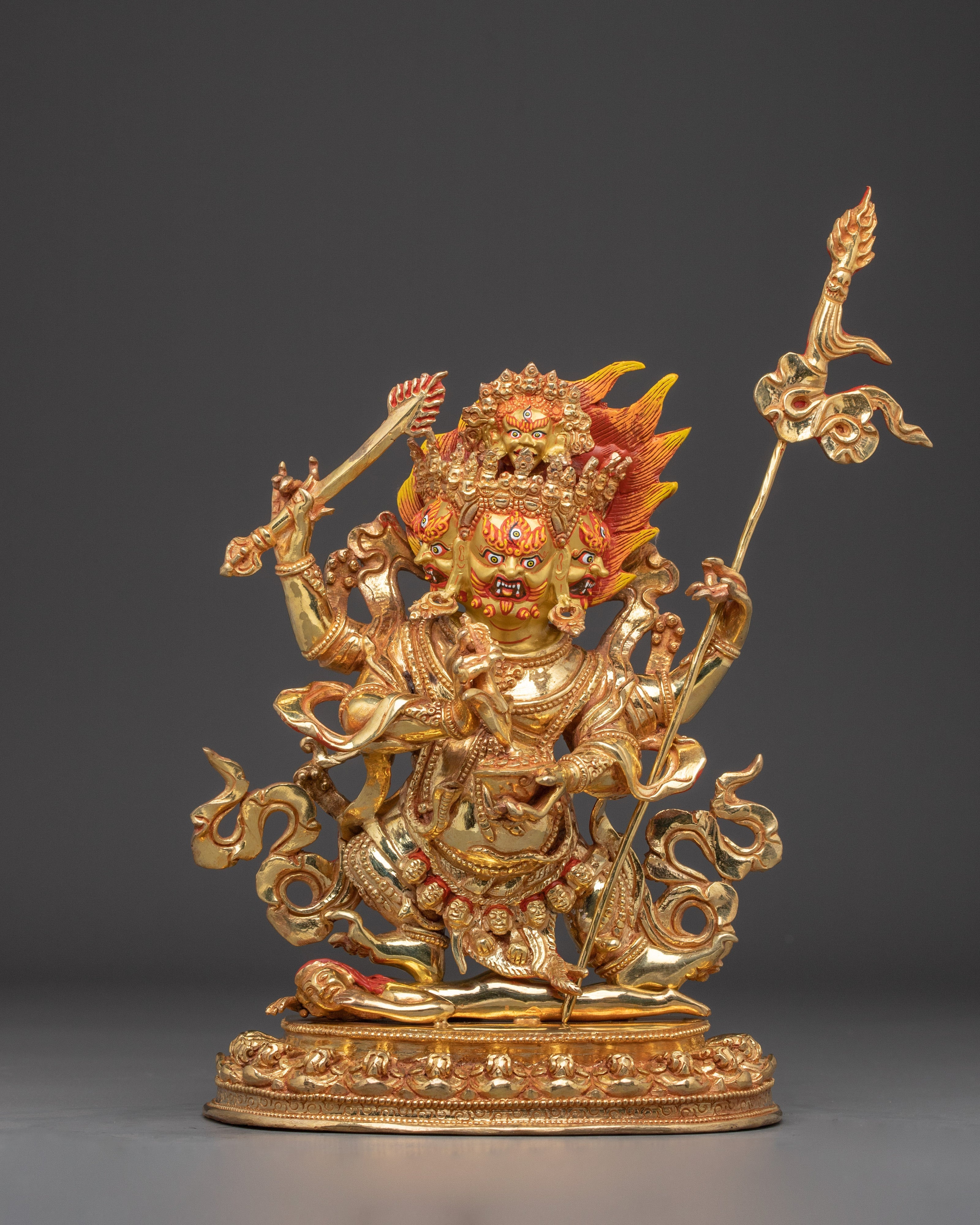 Statue of Four Armed Mahakala | Buddhist Protector