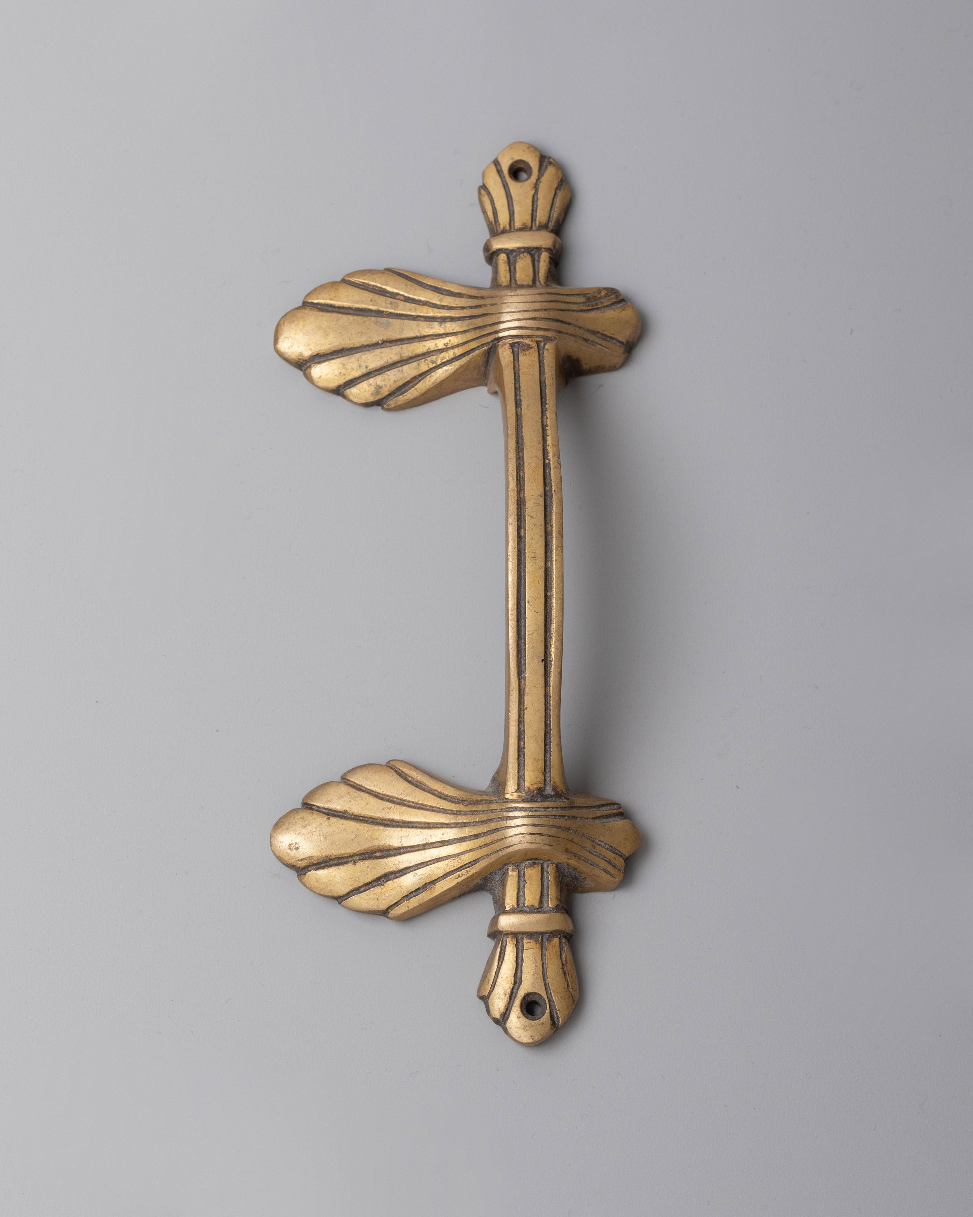 Handcrafted Brass Door Handle Set | Traditional Decorative Door Pulls
