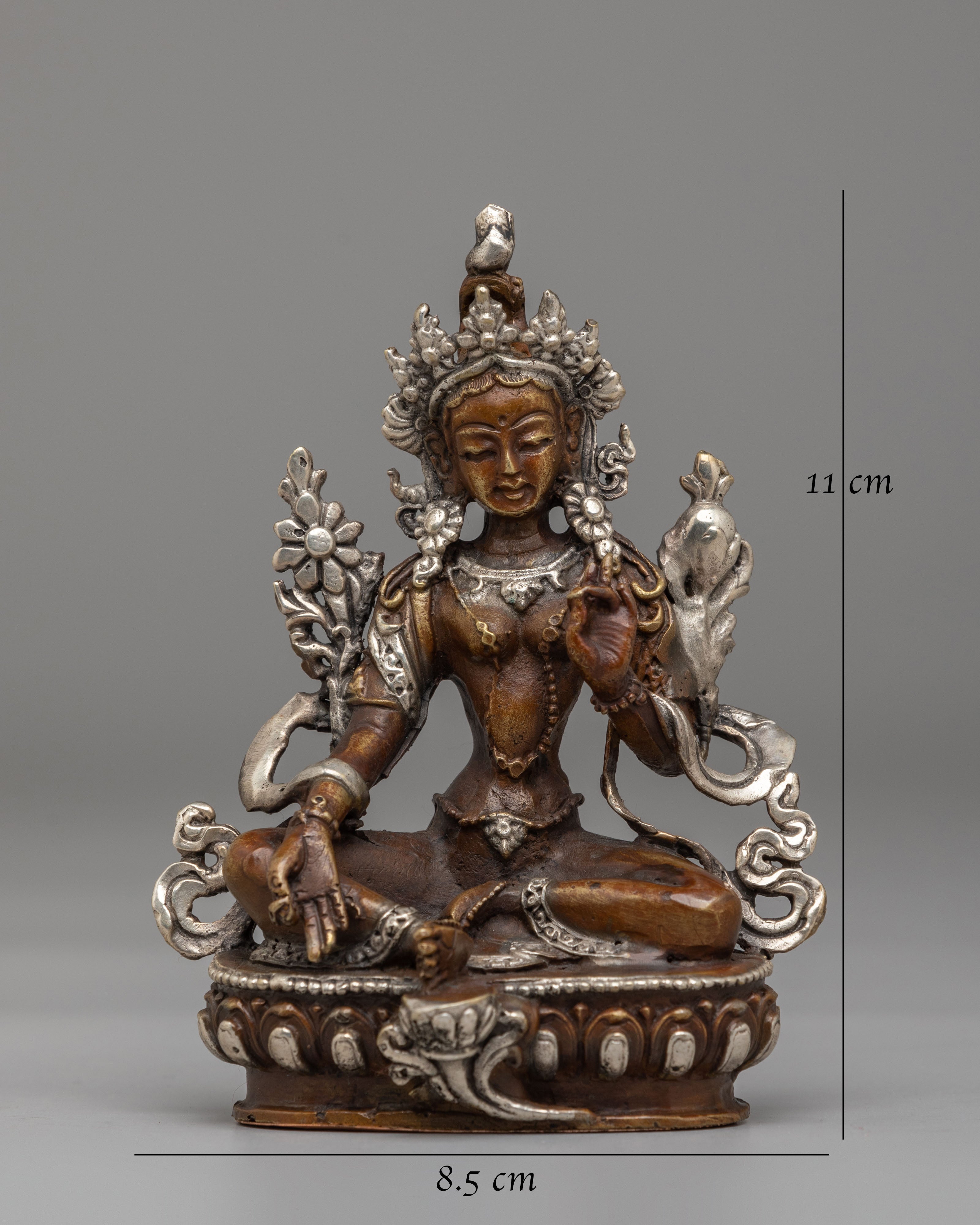 Spiritual Green Tara Deity Statue | Traditional Buddhist Artwork