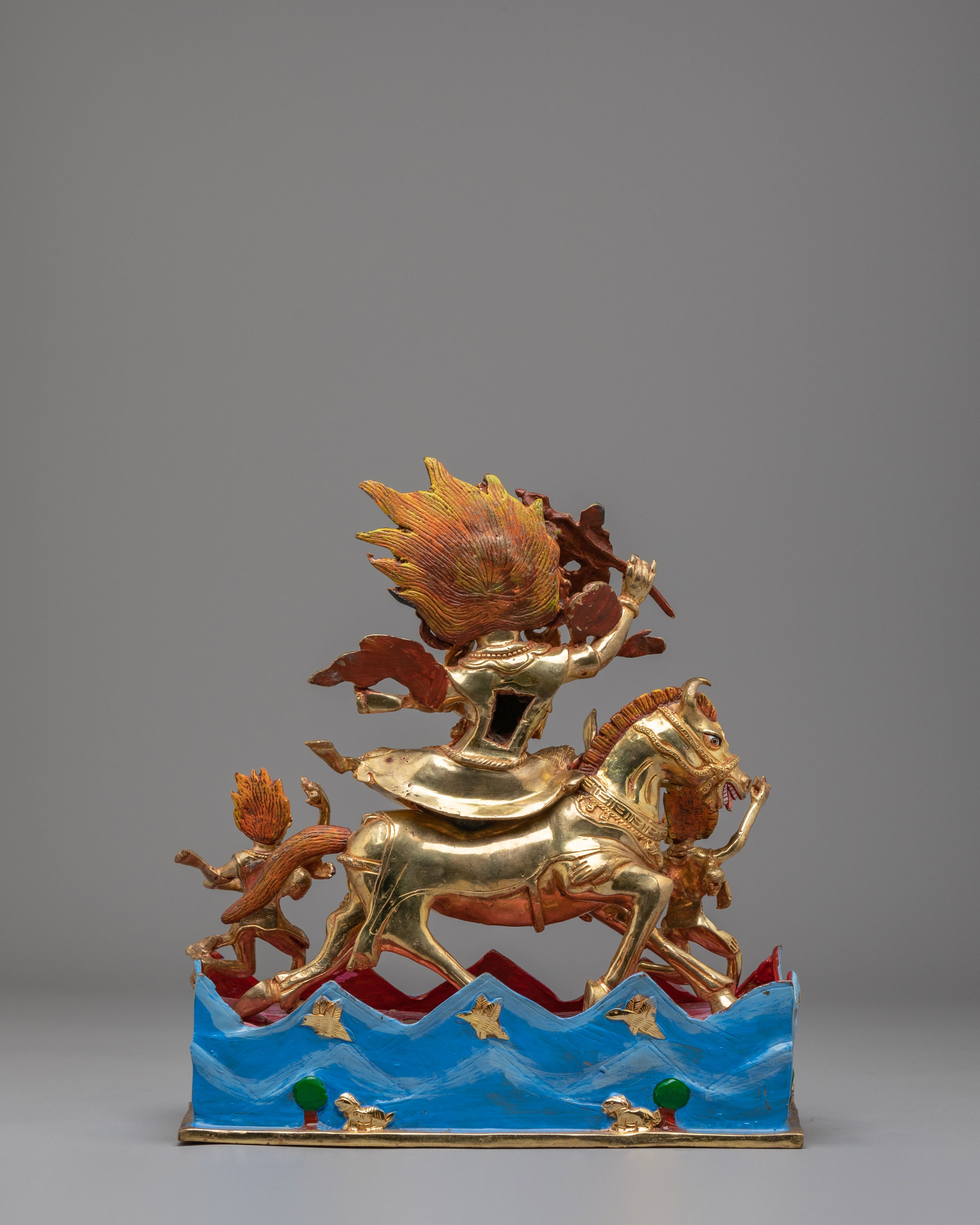 Tibetan Palden Lhamo Sculpture | Handmade Tibetan Artwork
