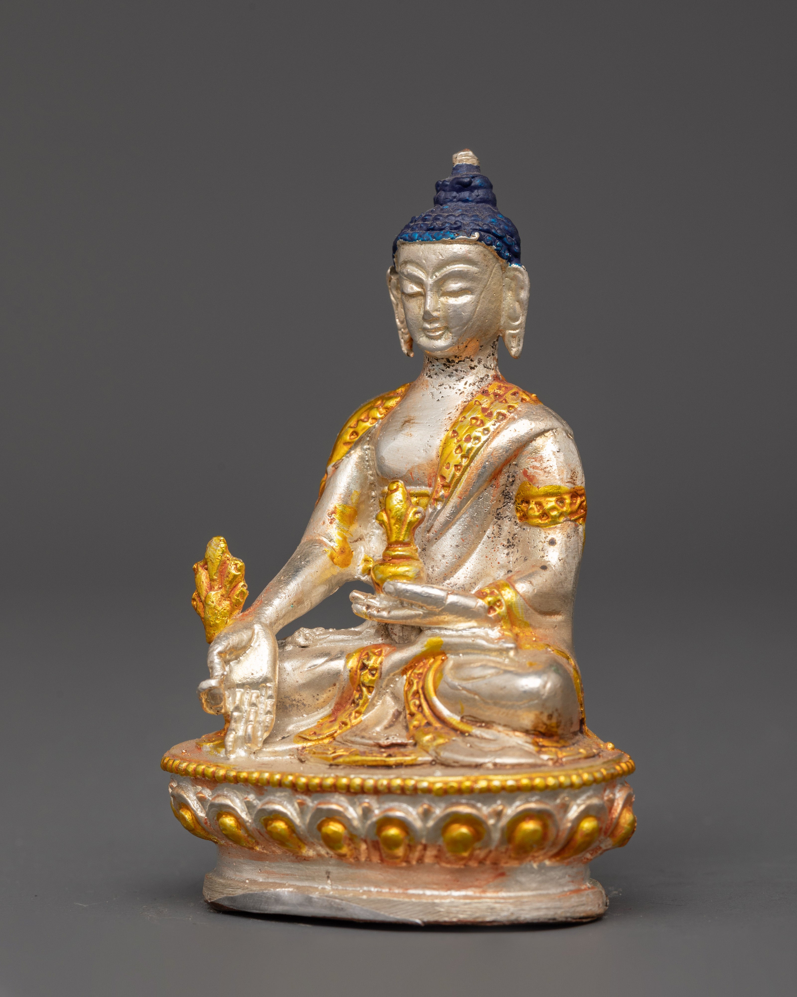 Healing Buddha Statue | Tibetan Medicine Buddha for Altar Decor