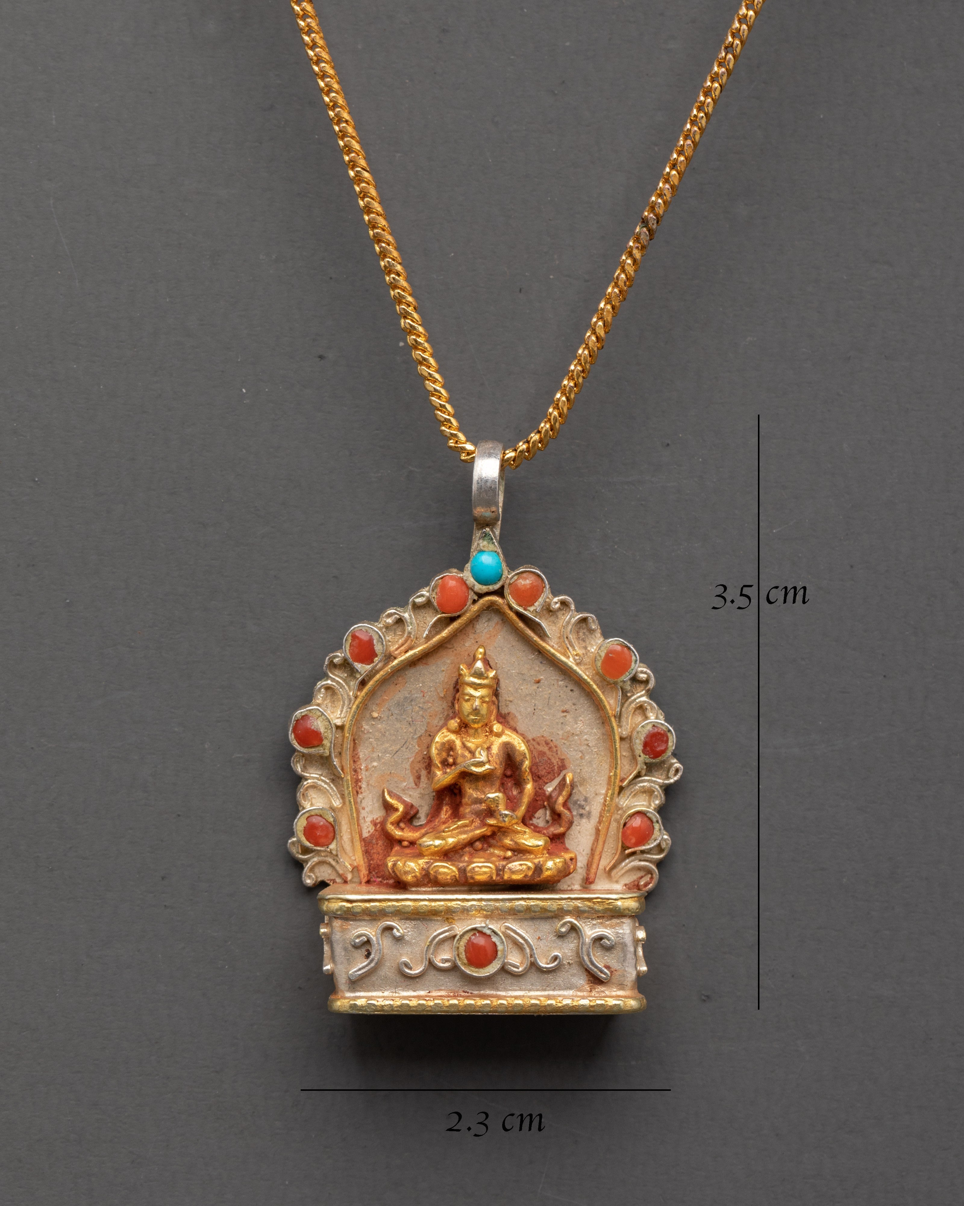Handmade Vajrasattva Locket | Tibetan Buddhist Silver Amulet