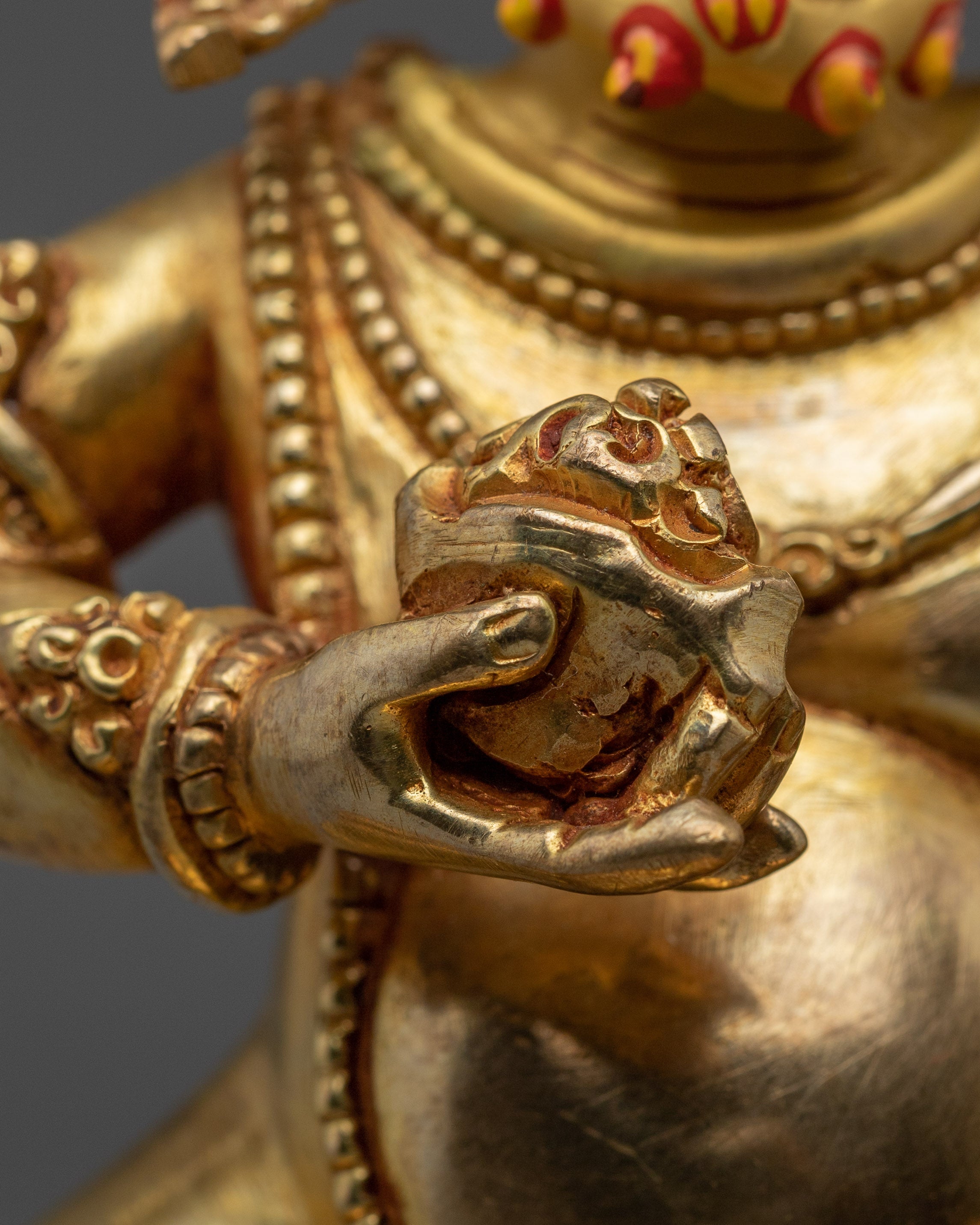 Buddhist Wealth Deity Black Dzambhala Statue | Guardian of the Wealth