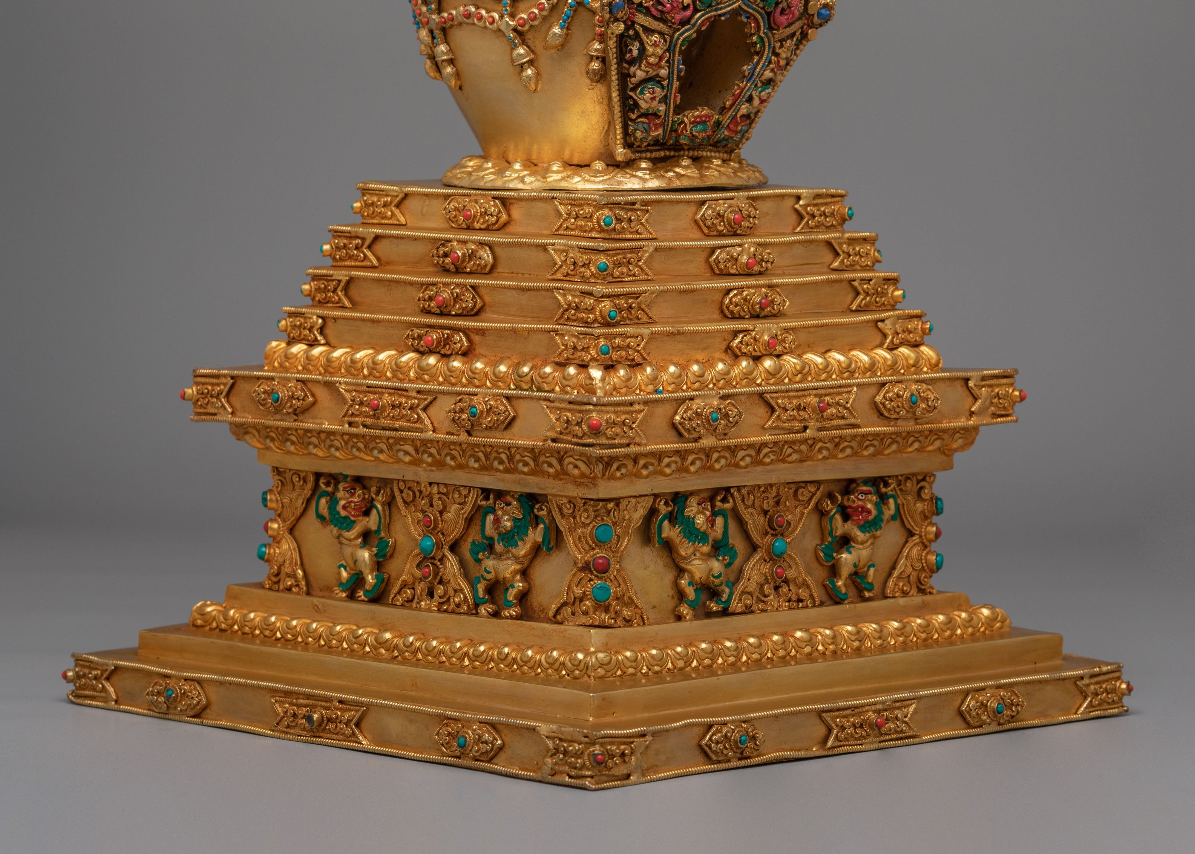 Handcrafted Traditional Tibetan Stupa | Himalayan Spiritual Decor