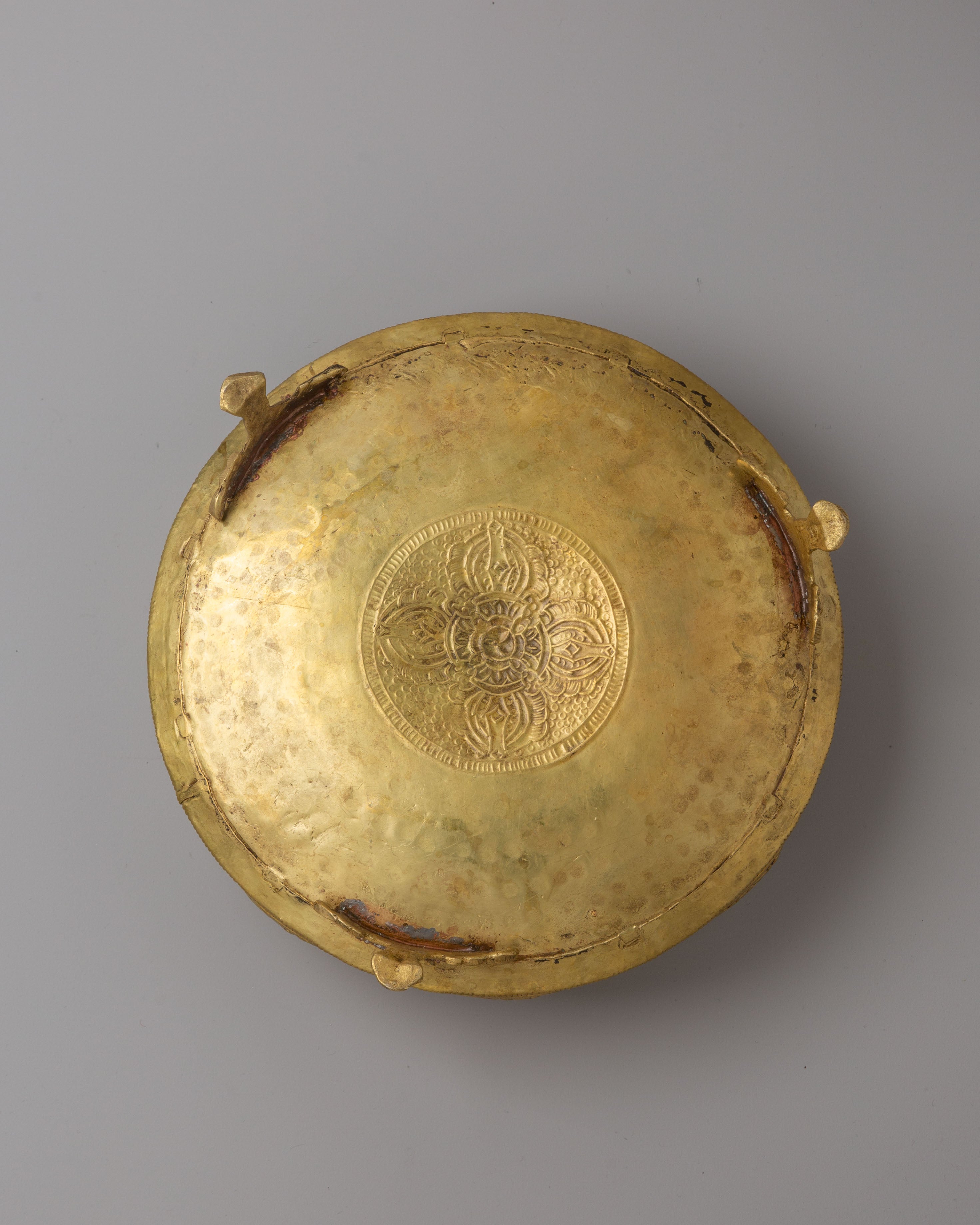 Tibetan Buddhist Khadkulo | Handcrafted Brass Ritual Bowl