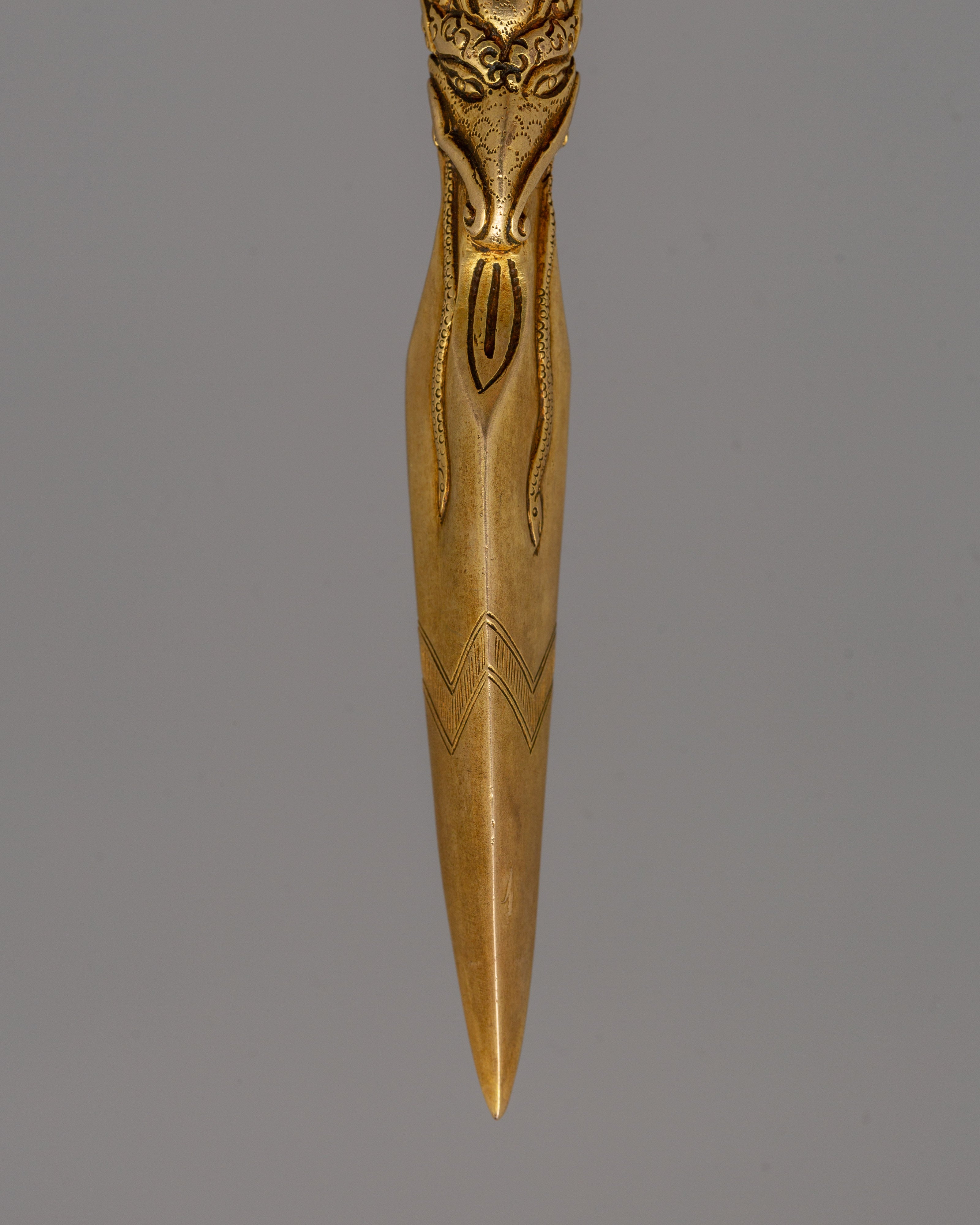 Phurba Ritual Dagger | Handmade Copper Buddhist Ceremonial Dagger