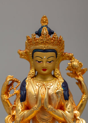 Compassion Deity Chenrezig Statue | Bodhisattva of Mercy