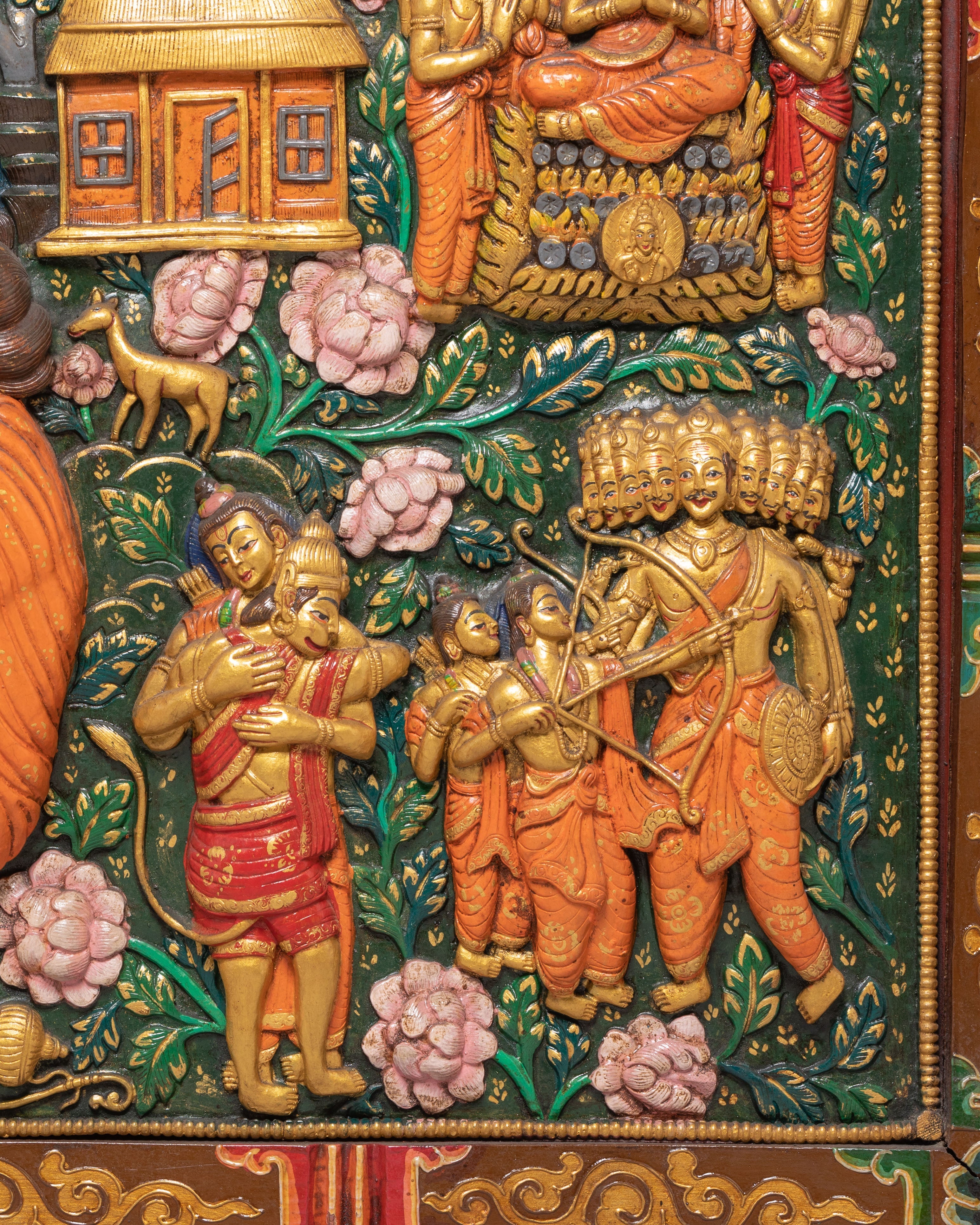 Hindu Deity Set Wall Hanging | Sacred Indian Gods Artwork