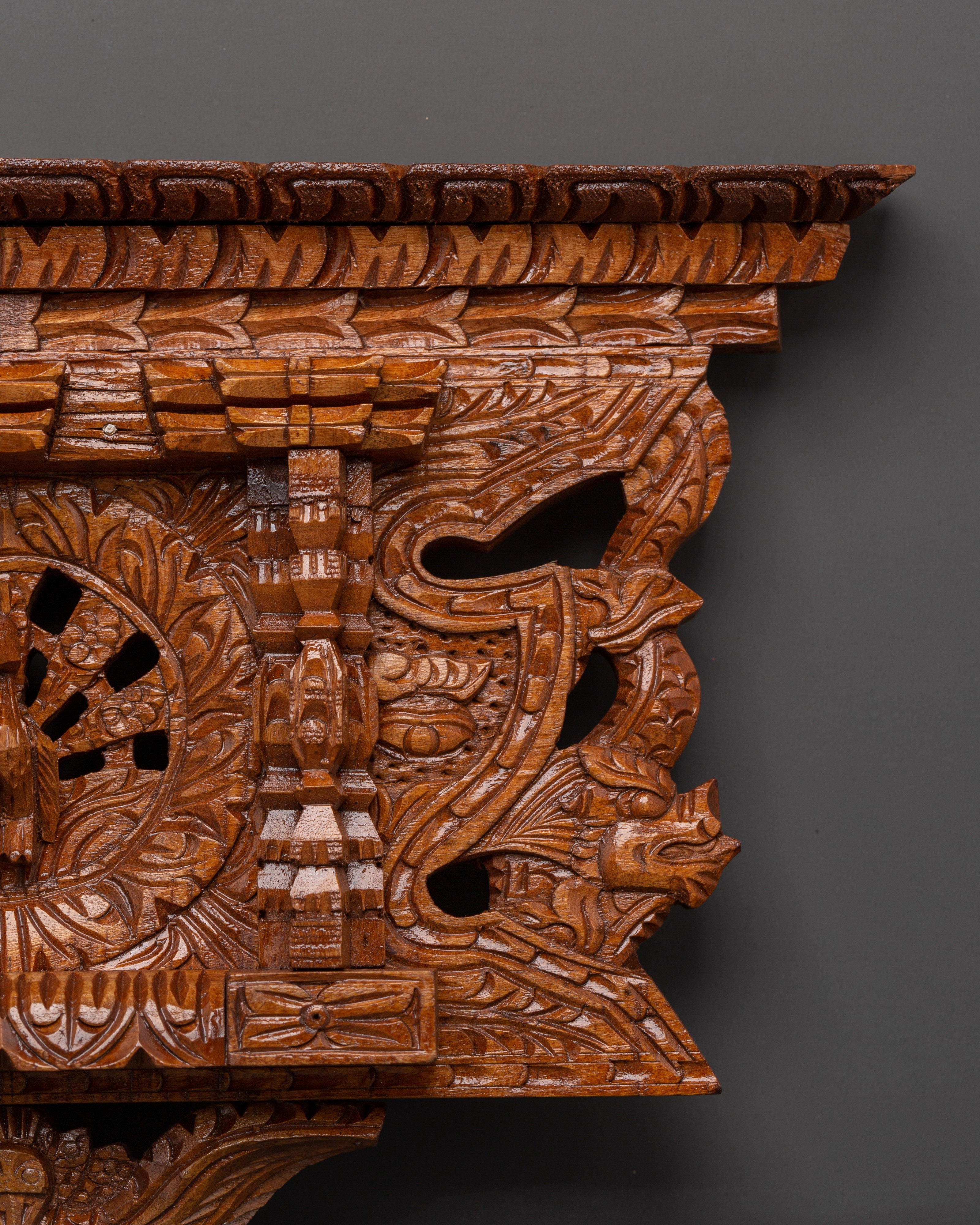 Peacock Motif Wooden Wall Art | Handcrafted Decorative Art