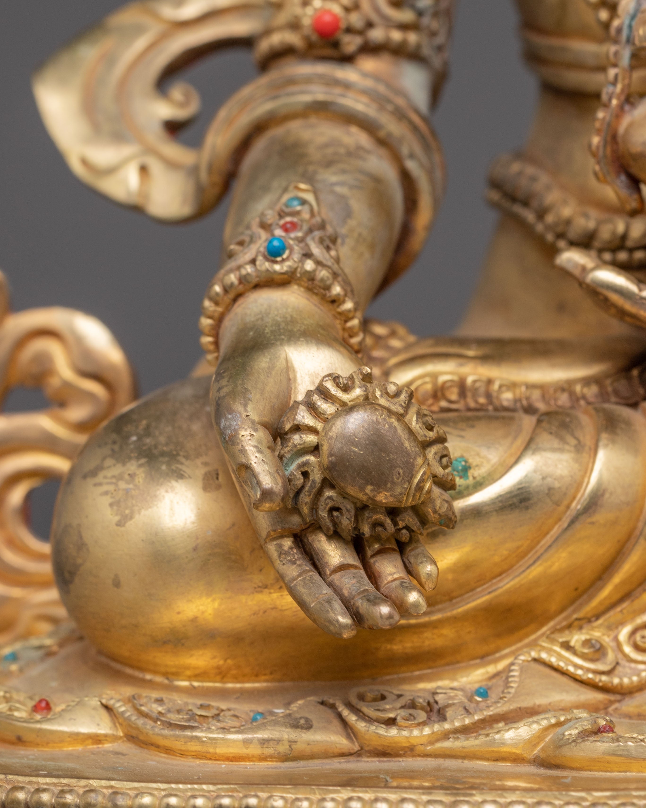 Compassionate Akasagarbha Bodhisattva Statue | Tibetan Deity Representing Wisdom