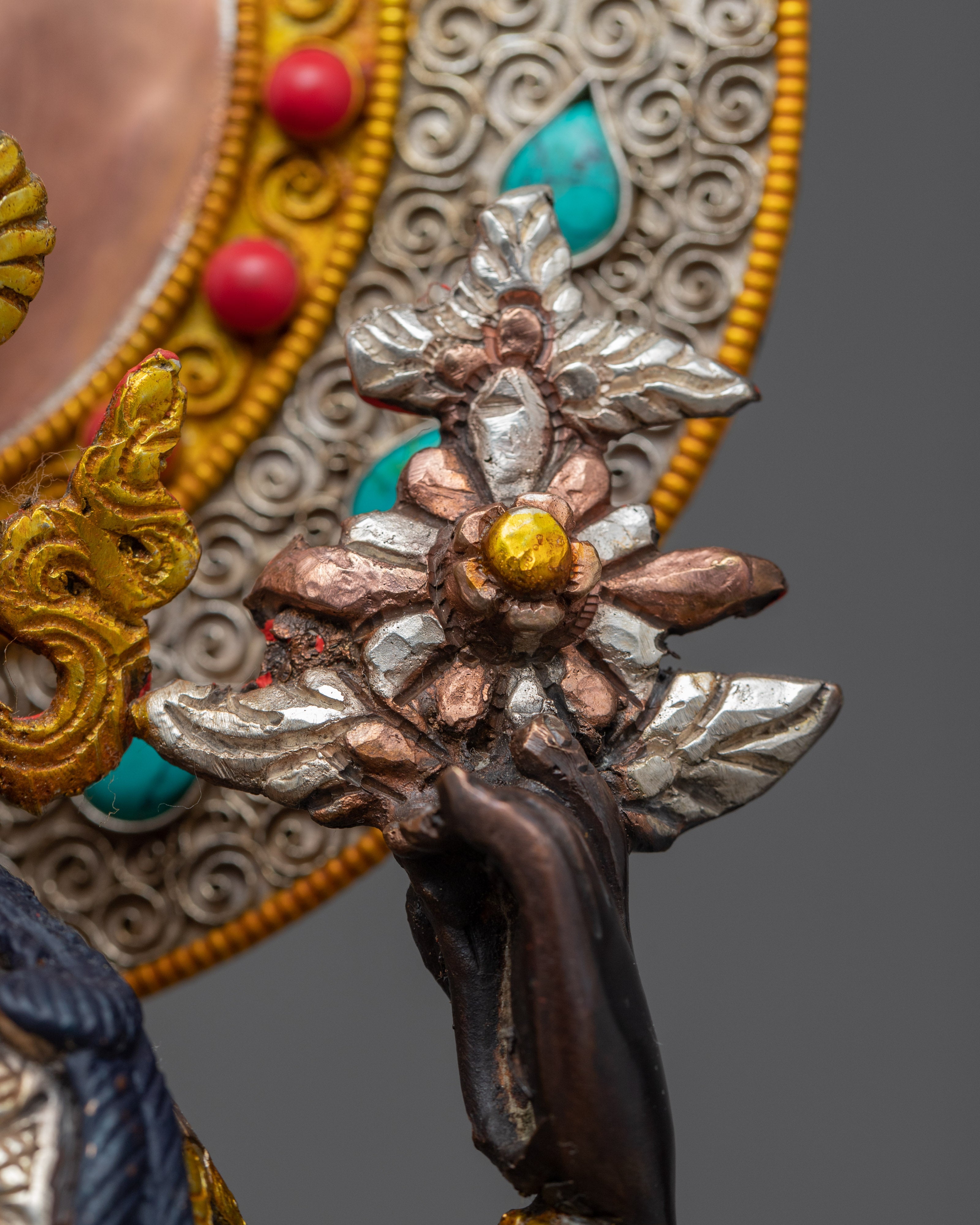 Four Arm Bodhisattva Statue | Traditional Tibetan Art