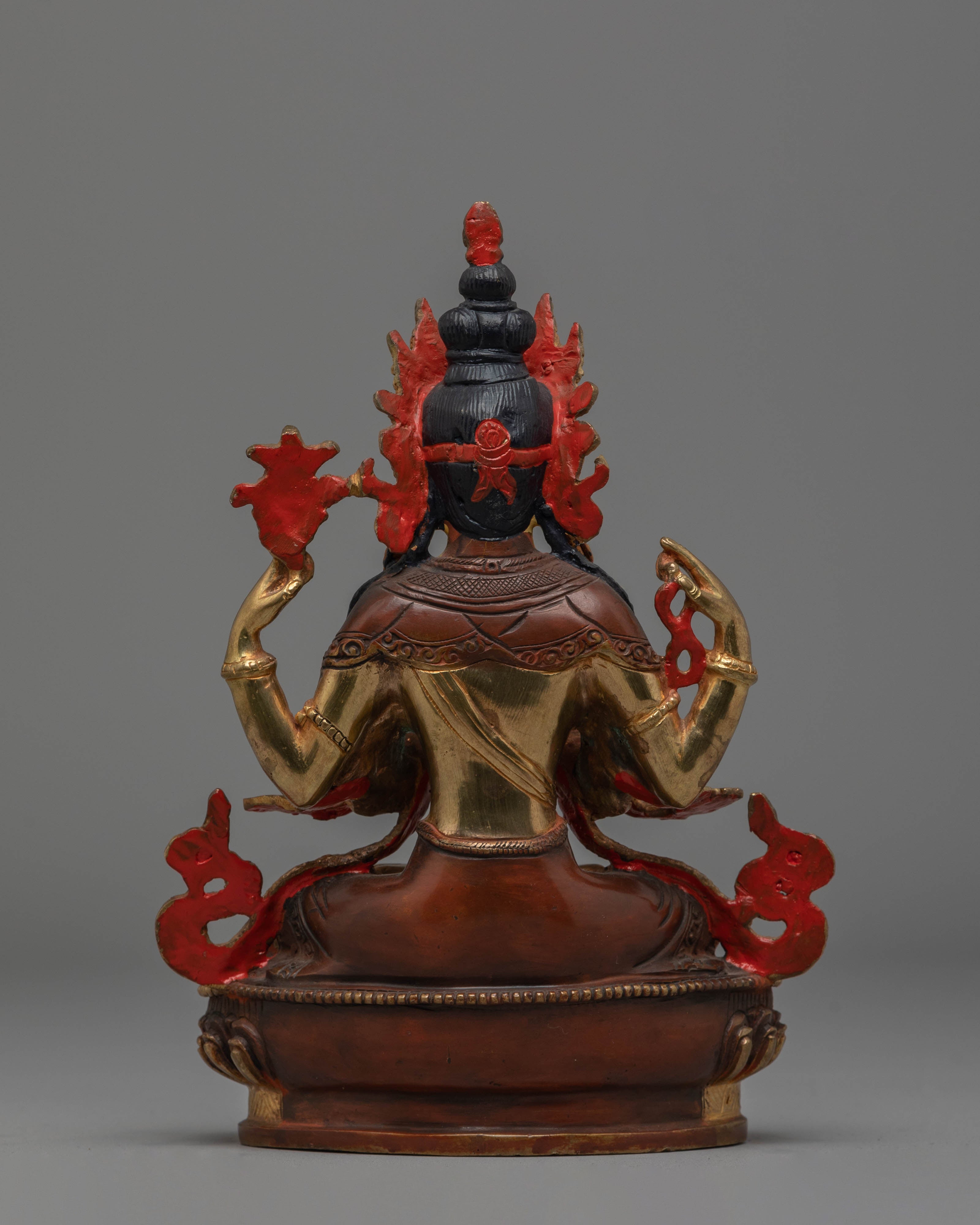 Tibetan Bodhisattva chenrezig Handmade Statue | Buddhist Sculpture