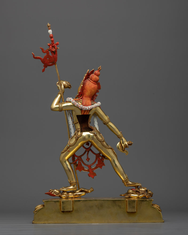 Vajrayogini Gold-Gilded Dakini Statue | A Vision of Divine Feminine Power