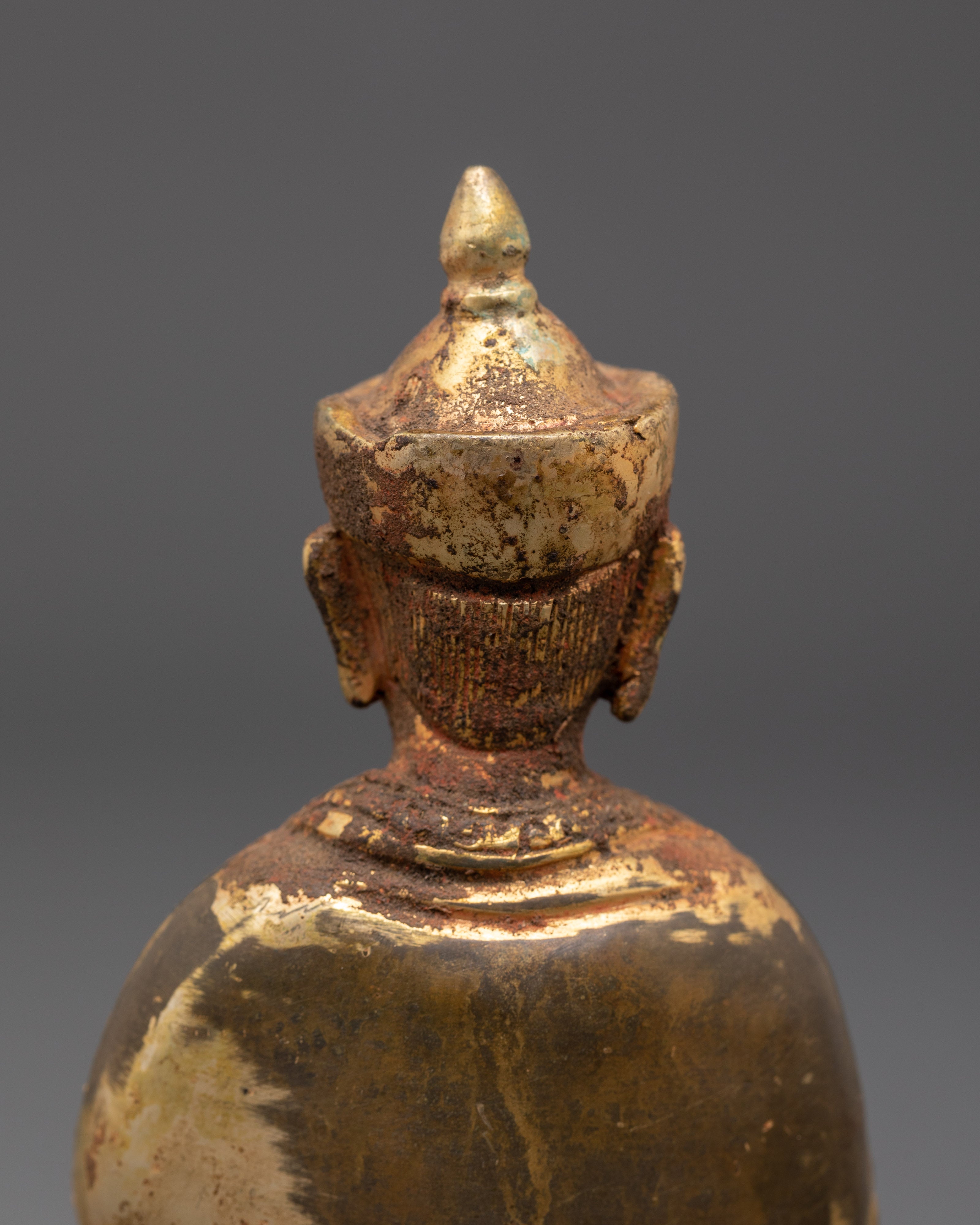 Handcrafted Gold Plated Karmapa Statue | Sacred Meditation Figurine