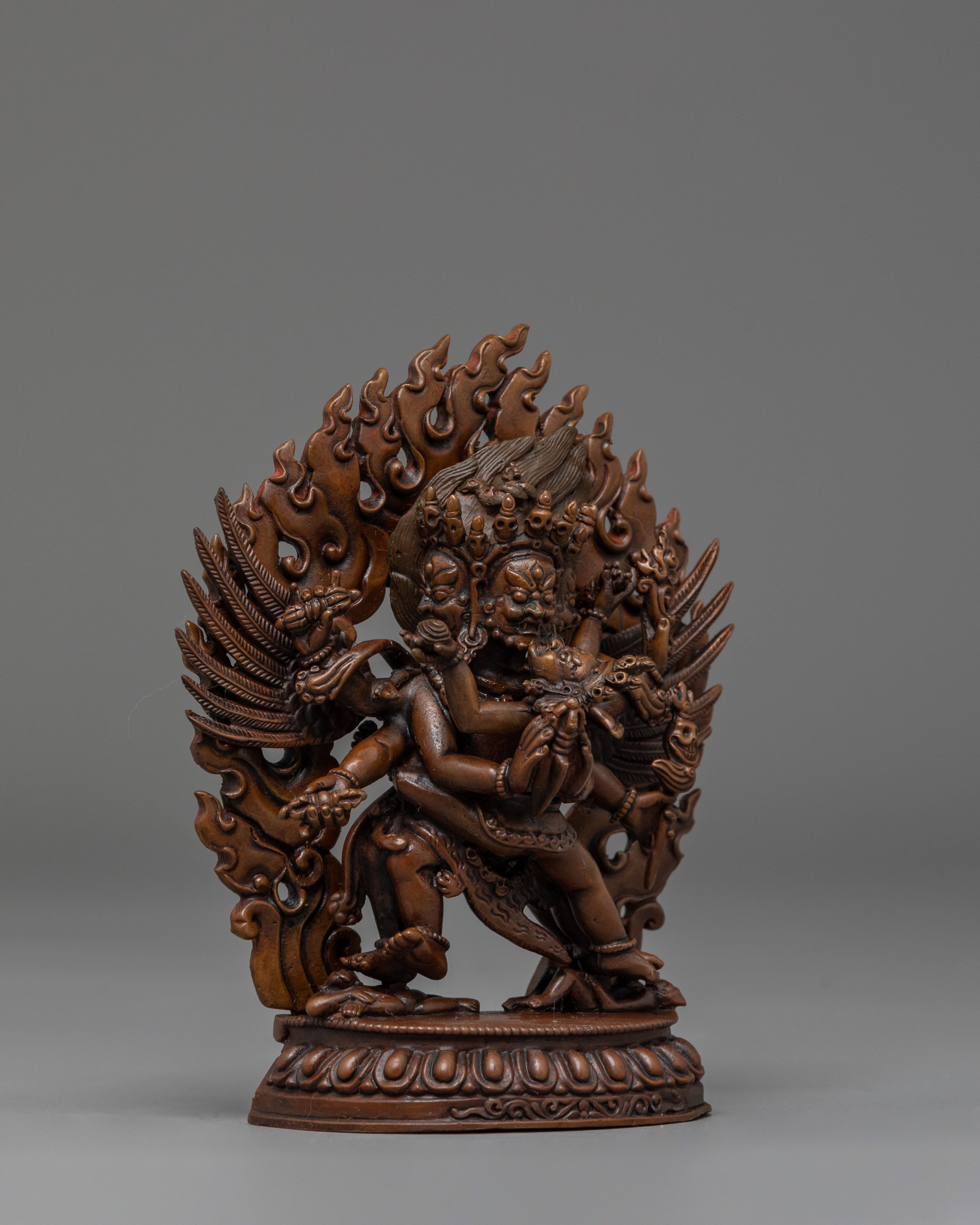 Sacred Vajrakilaya Statue for Tantric Altars | Handmade Buddhist Sculpture