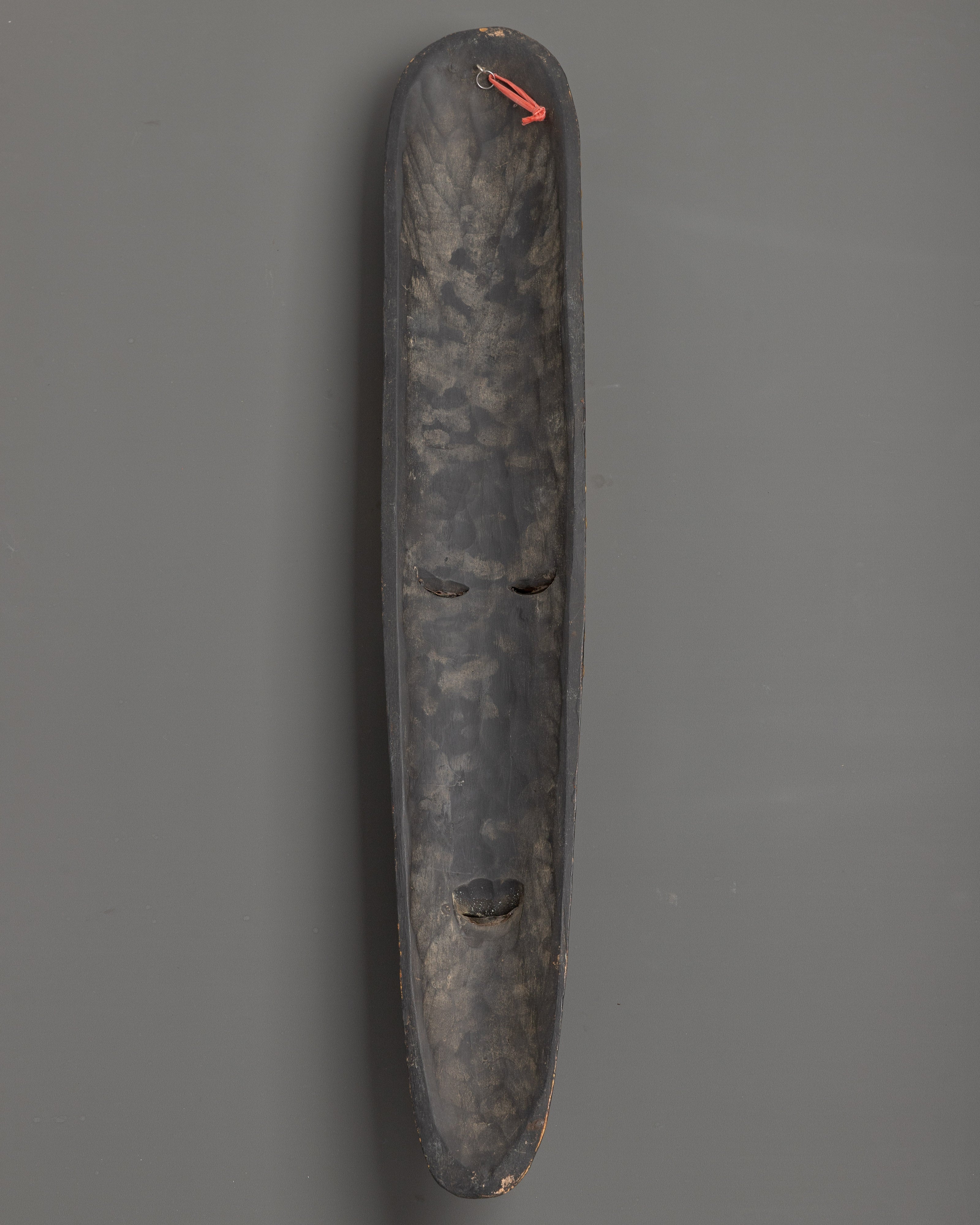 Wooden Long Face Mask | Traditional Tribal Art for Cultural Collection & Wall Decor