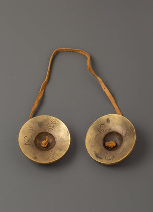 Tingsha Cymbals with Cover | Tibetan Meditation Bells for Sound Healing & Rituals