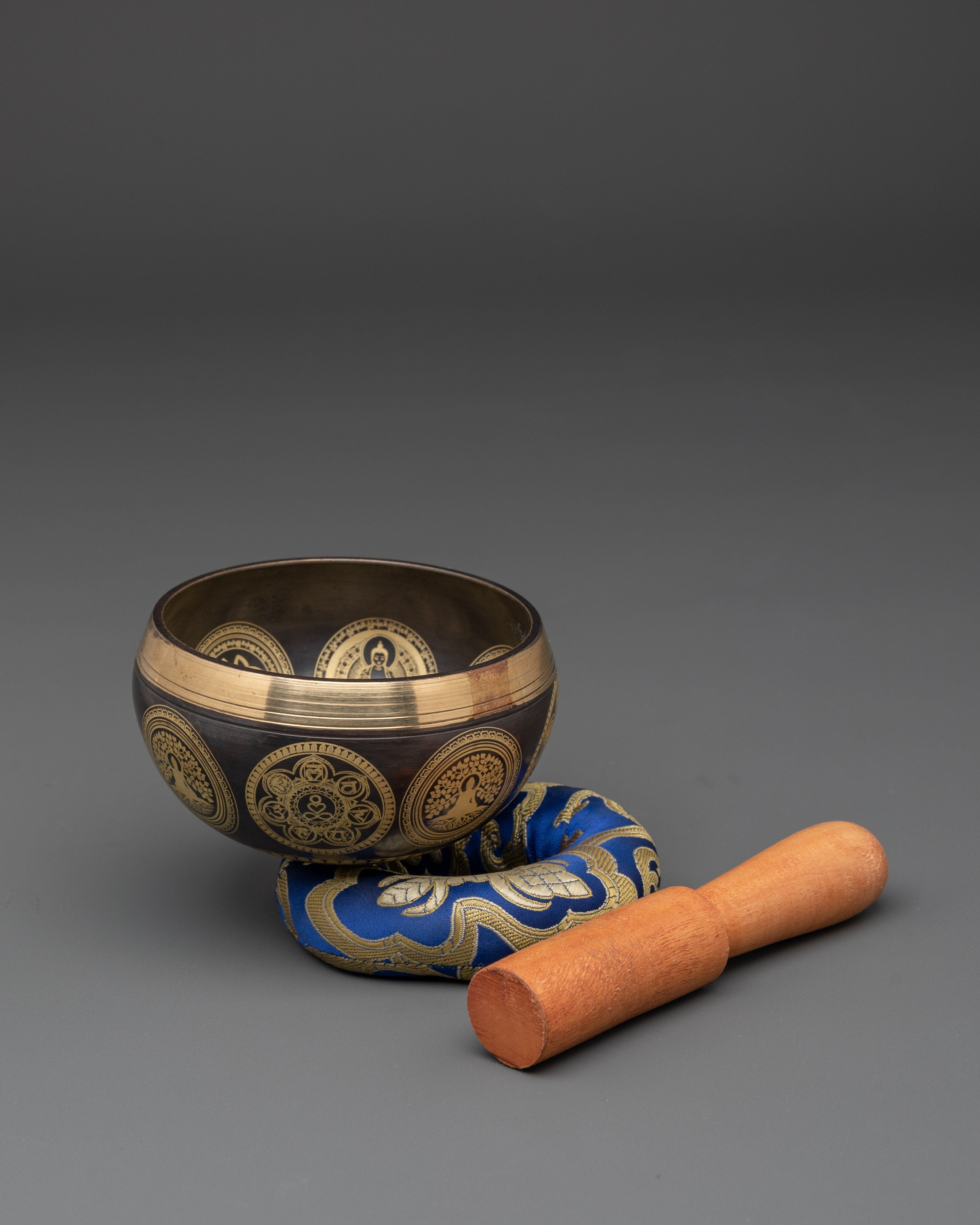 Healer Tibetan Singing Bowl Set |  Bronze Energy Healing Bowl