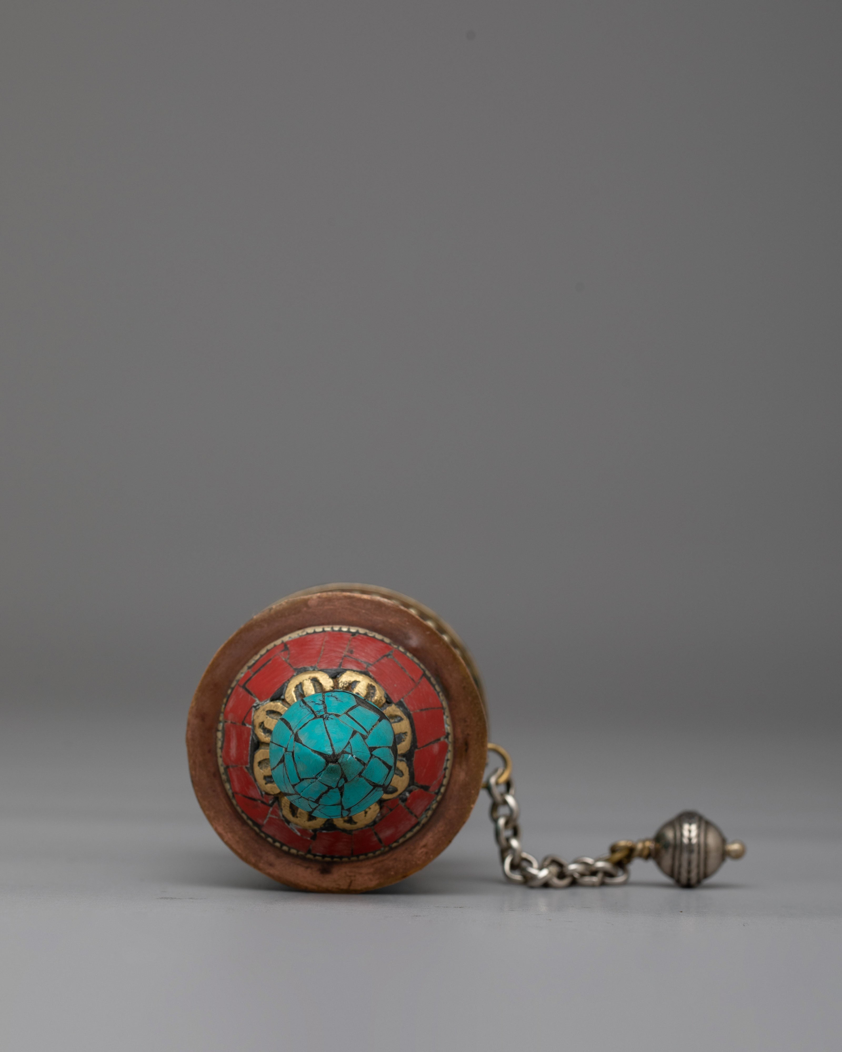 Traditional Scared Mantra Prayer Wheel | Tibetan Buddhist Art