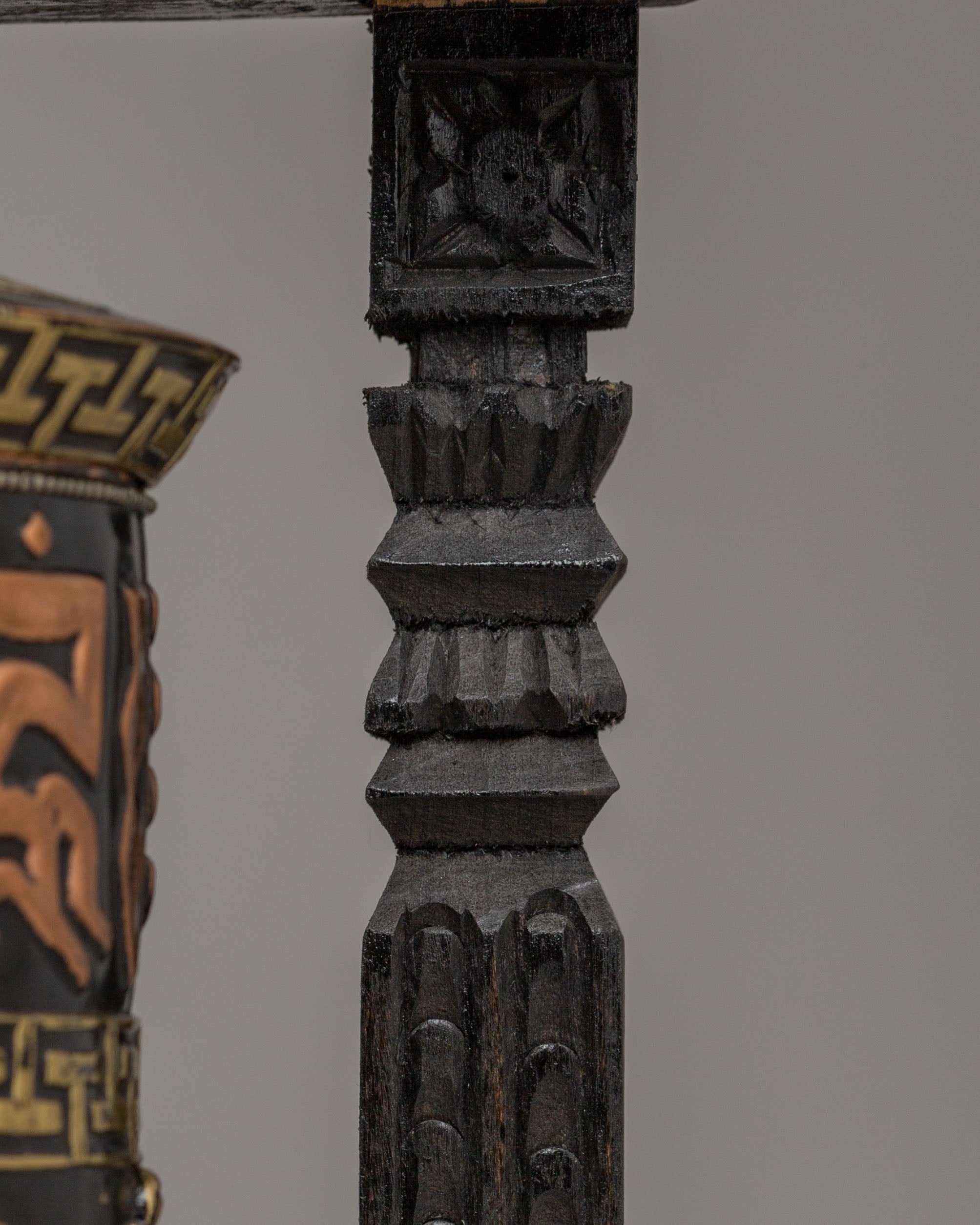 Sacred Ritual Prayer Wheel | Handcrafted Tibetan Mantra Spinner for Meditation