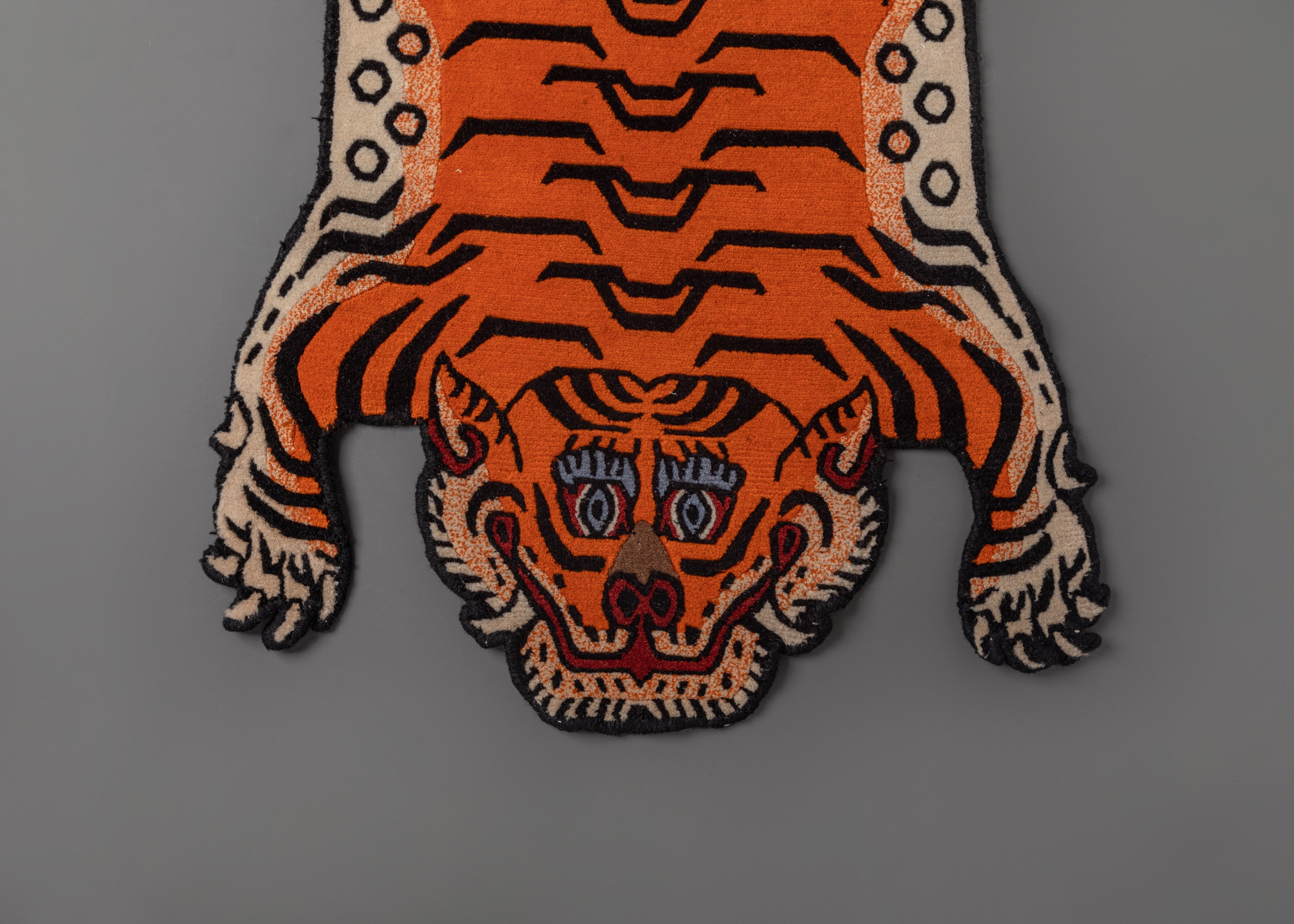 Hand Knotted Tiger Rug | Handcrafted Rug for Home Decor