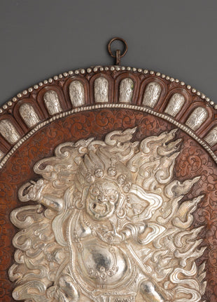 Mahakala Bernagchen Wall Hanging | Fierce Protector Deity Tibetan Buddhist Decor