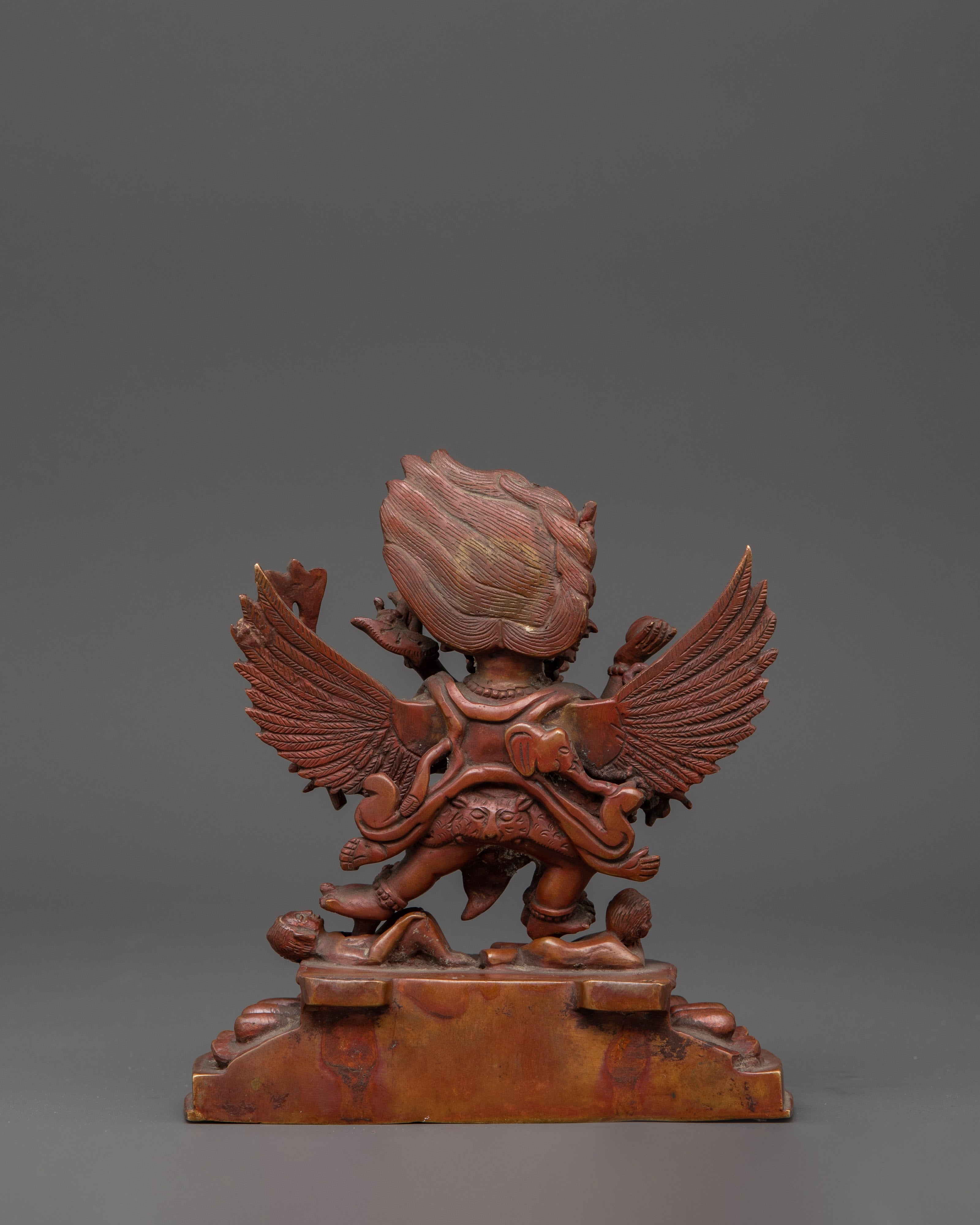 Hayagriva Statue in Oxidized Copper | Fierce Guardian Deity