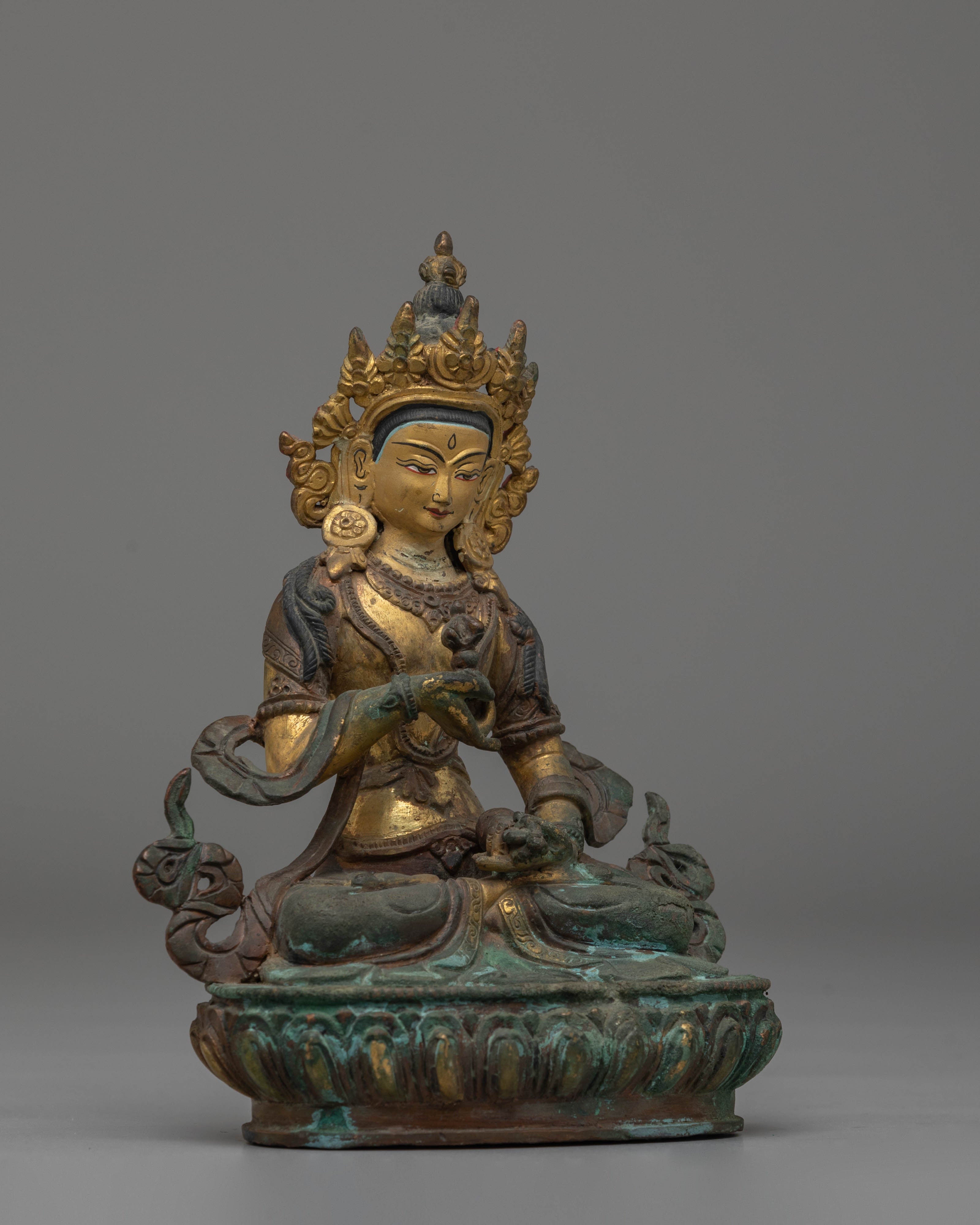 Copper Vajrasattva Sacred Statue | Handcrafted Spiritual Art