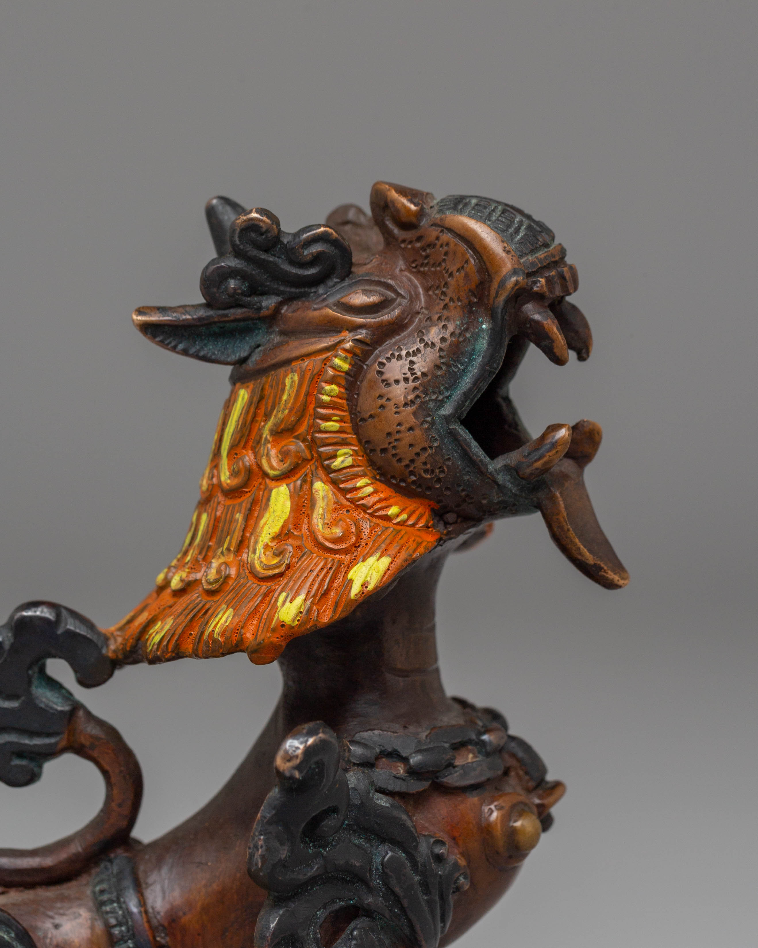 Handmade Guardian Lion Sculpture Set | Himalayan Protective Decor