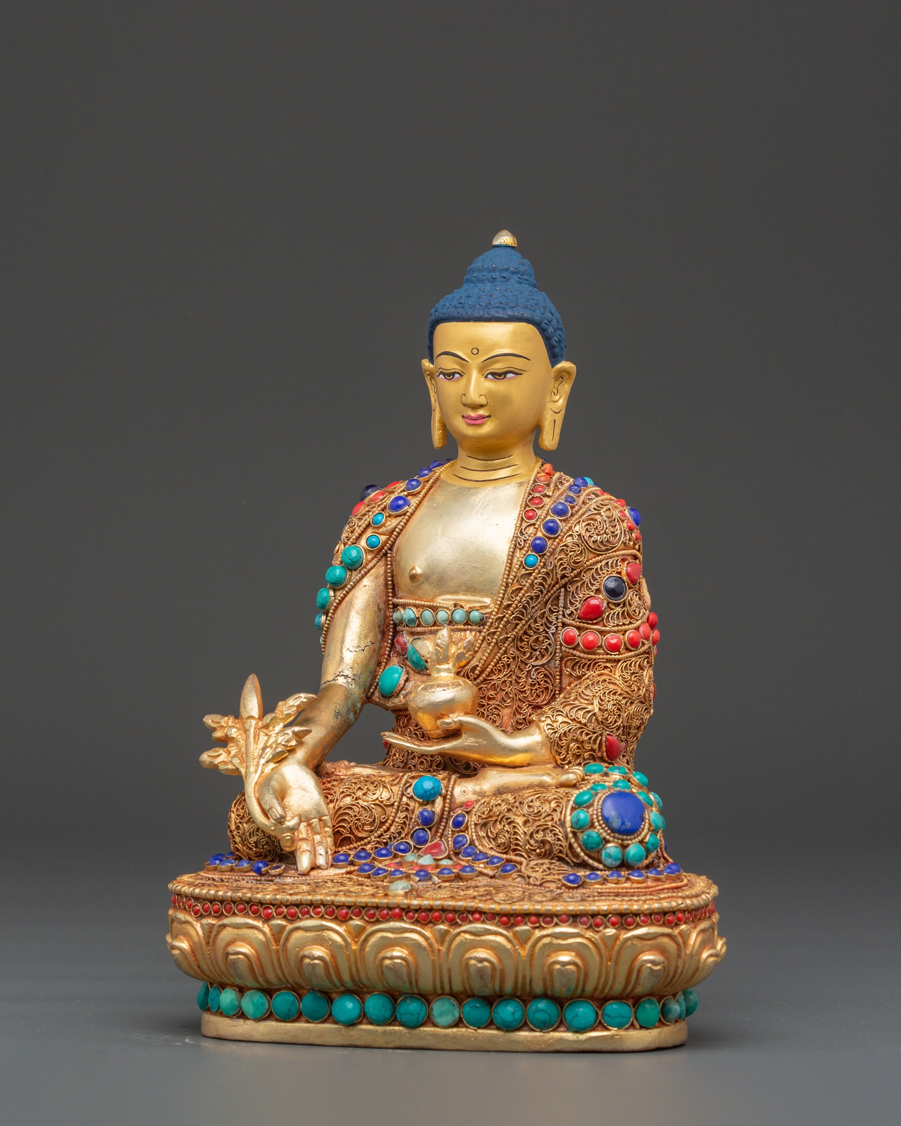 Tibetan Medicine Buddha Figurine | Healing Deity