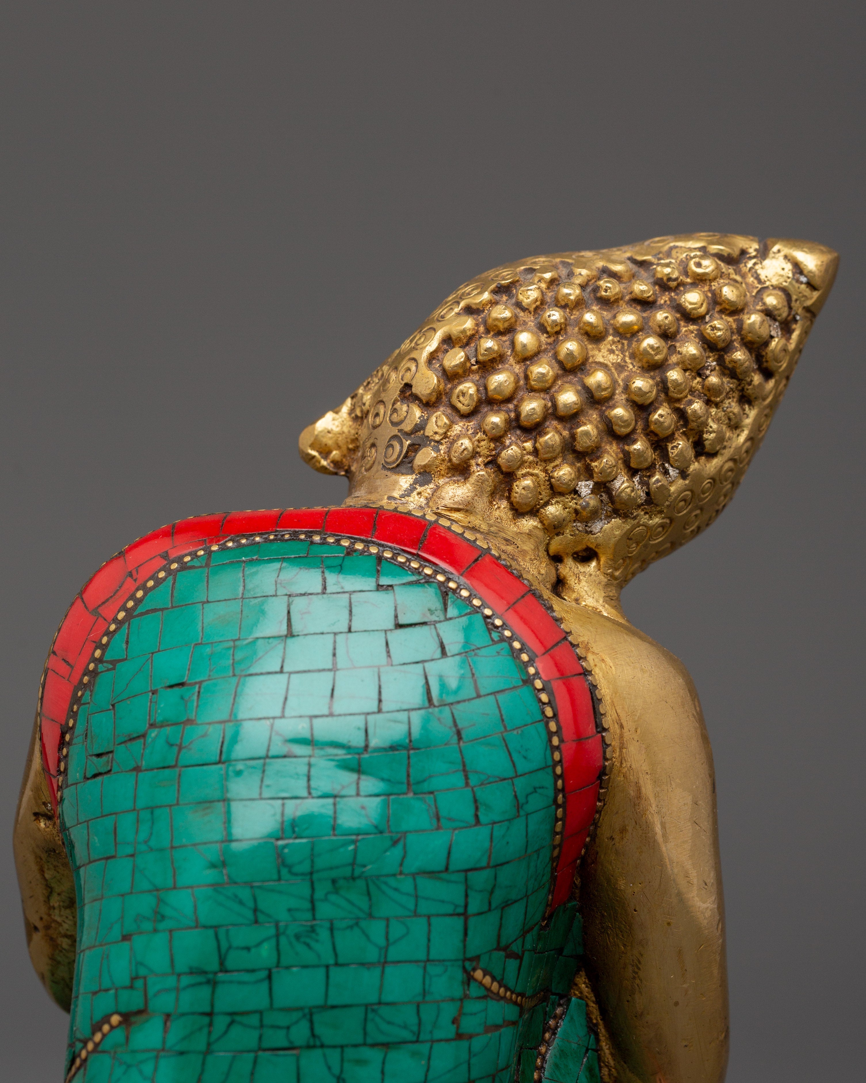 Handcrafted Brass Resting Buddha Statue | Peaceful Buddha Figurine