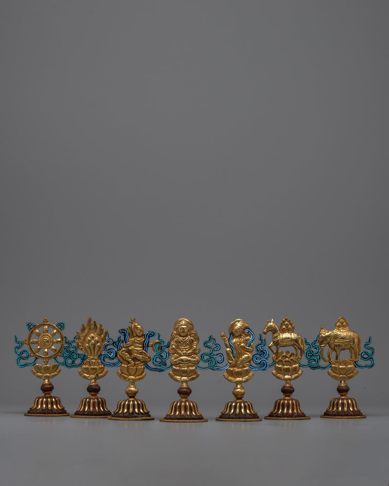 The Set of Seven Royal Treasures Auspicious Symbols