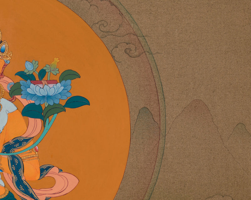 The Three Enlightened Bodhisattvas | Manjushri, Avalokiteshvara & Vajrapani